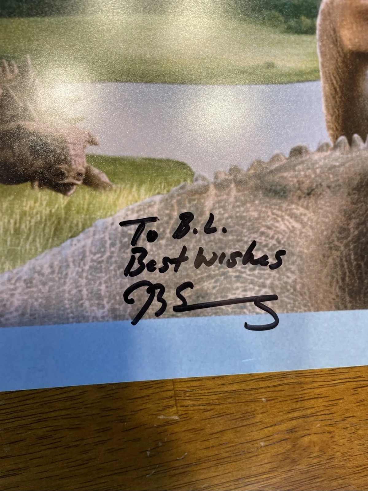 DINOSAUR MOVIE PHOTOGRAPH SIGNED D. B. Sweeney DB Aladar RARE Actor Autograph, image 3