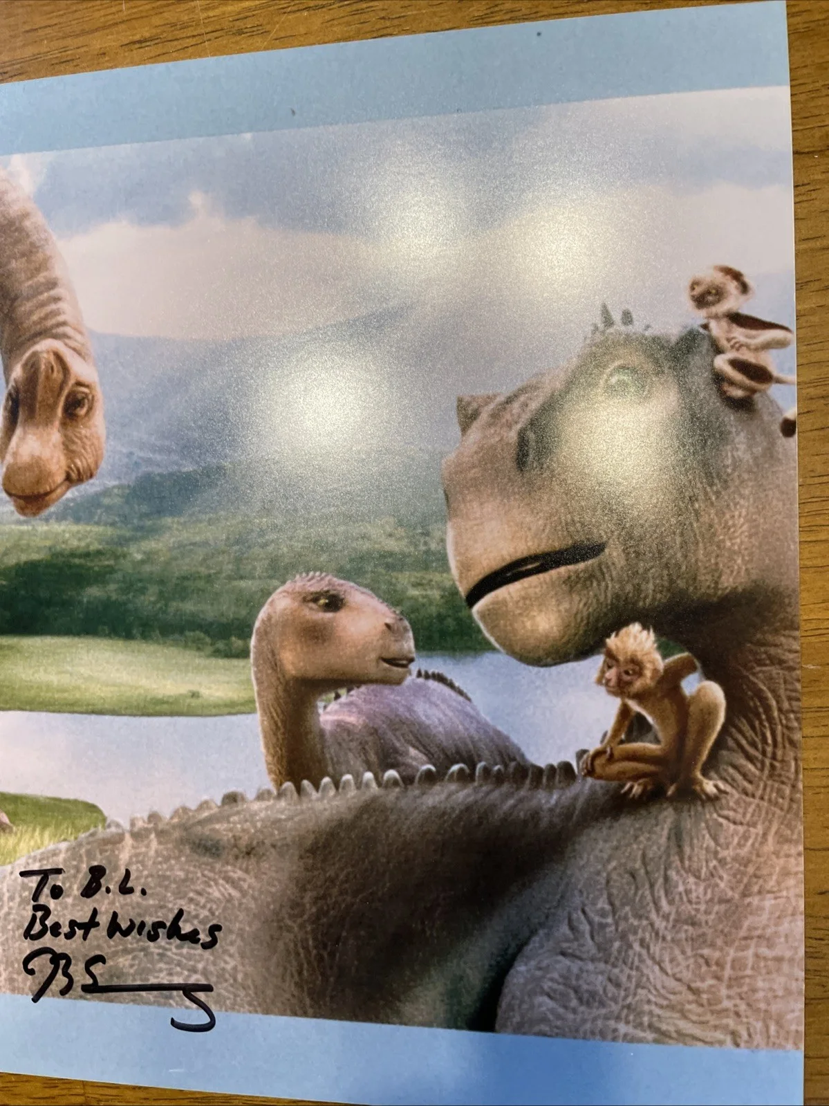 DINOSAUR MOVIE PHOTOGRAPH SIGNED D. B. Sweeney DB Aladar RARE Actor Autograph, image 4
