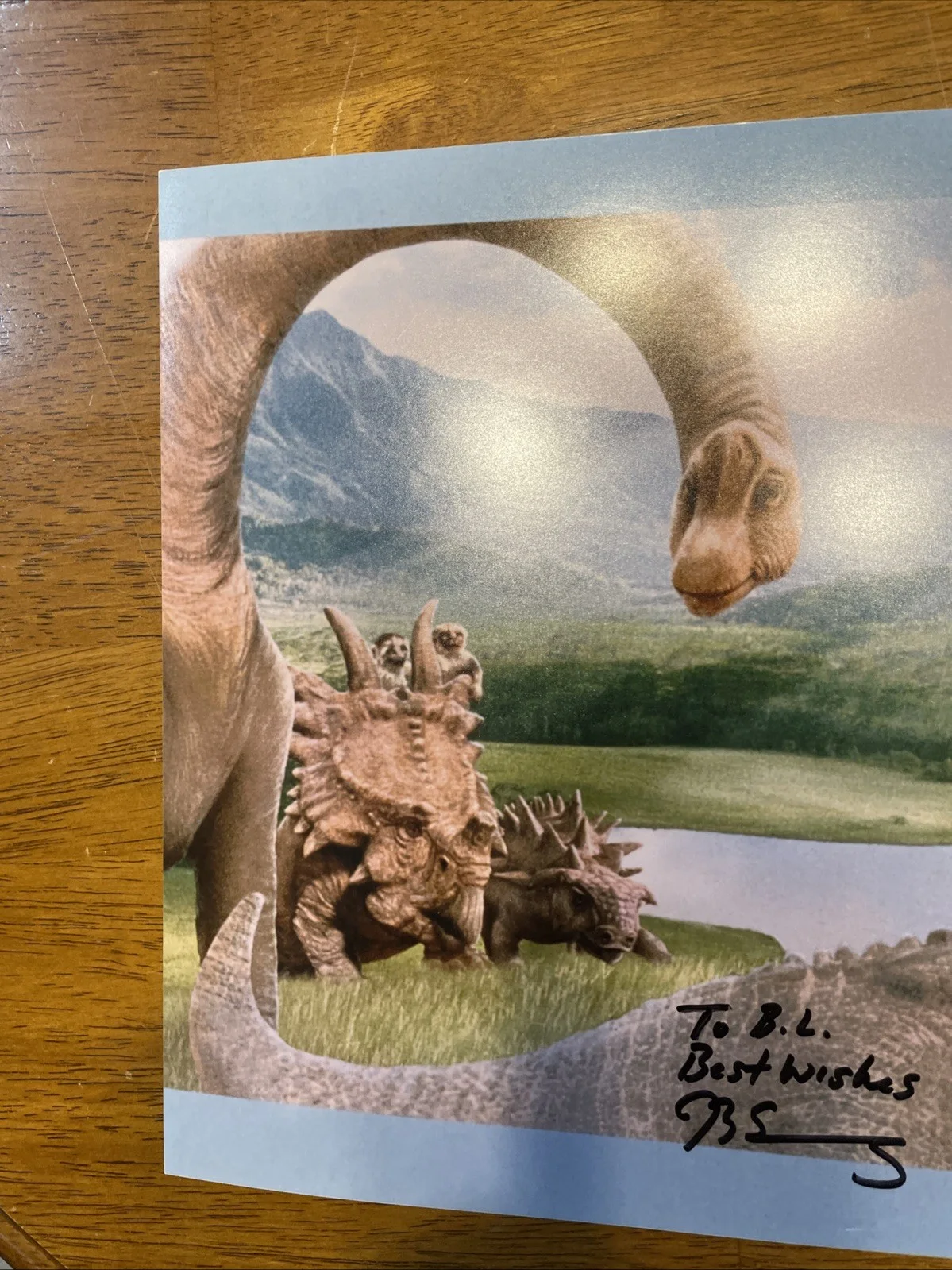 DINOSAUR MOVIE PHOTOGRAPH SIGNED D. B. Sweeney DB Aladar RARE Actor Autograph, image 5