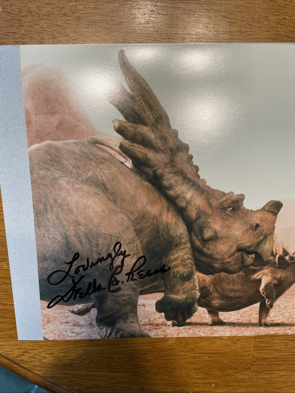 DINOSAUR MOVIE PHOTOGRAPH SIGNED Della Reese RIP cartoon Eema Rare Autograph, изображение 2