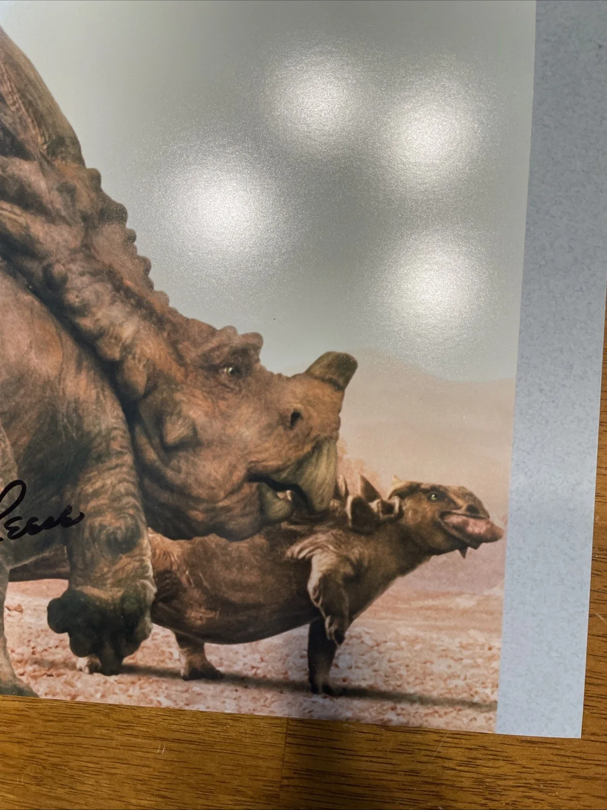 DINOSAUR MOVIE PHOTOGRAPH SIGNED Della Reese RIP cartoon Eema Rare Autograph, изображение 5