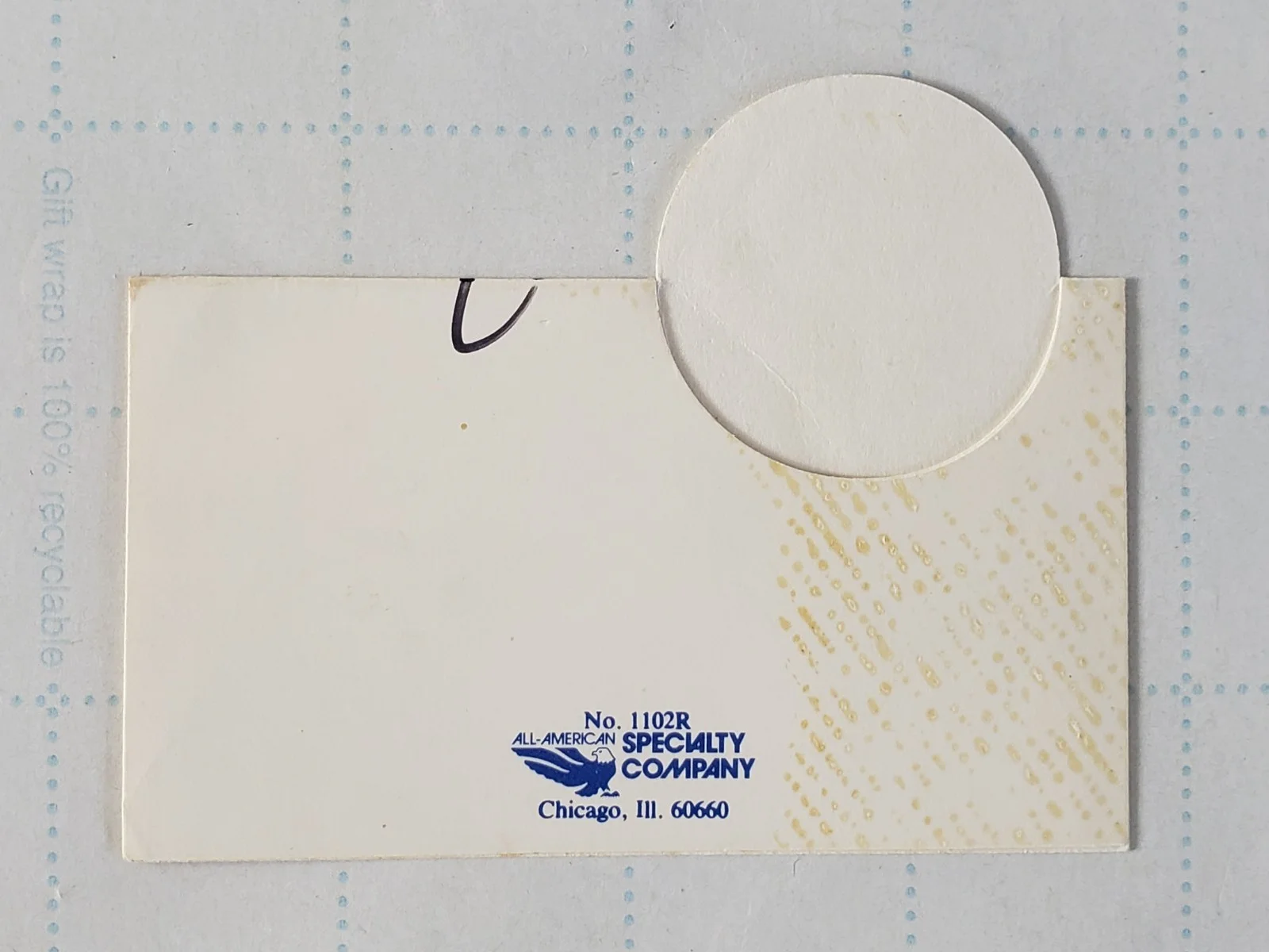 Vintage Joe DeNardo Signed Rotary Place Card Autograph – Pittsburgh Weatherman, image 4