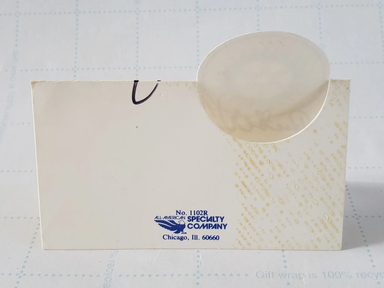 Vintage Joe DeNardo Signed Rotary Place Card Autograph – Pittsburgh Weatherman, image 5