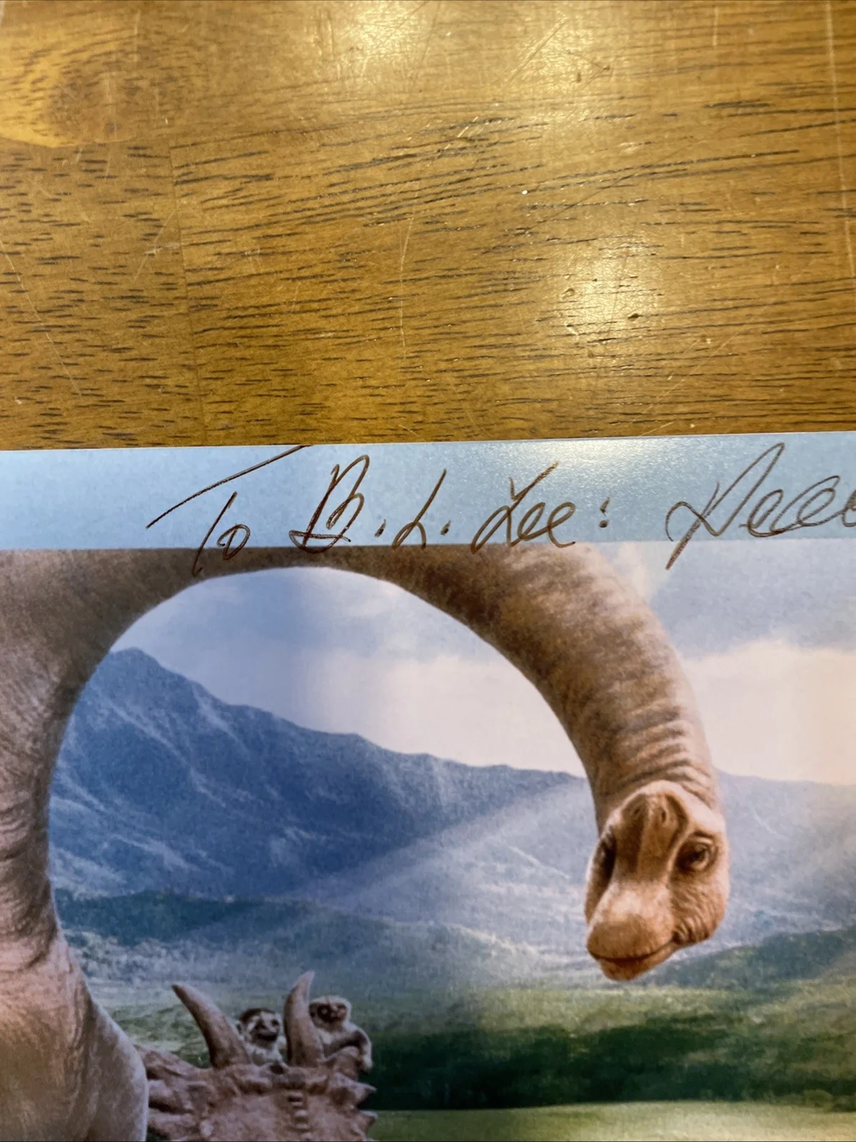 DINOSAUR MOVIE PHOTOGRAPH SIGNED Ossie Davis RIP Yar Rare! Cartoon, image 2