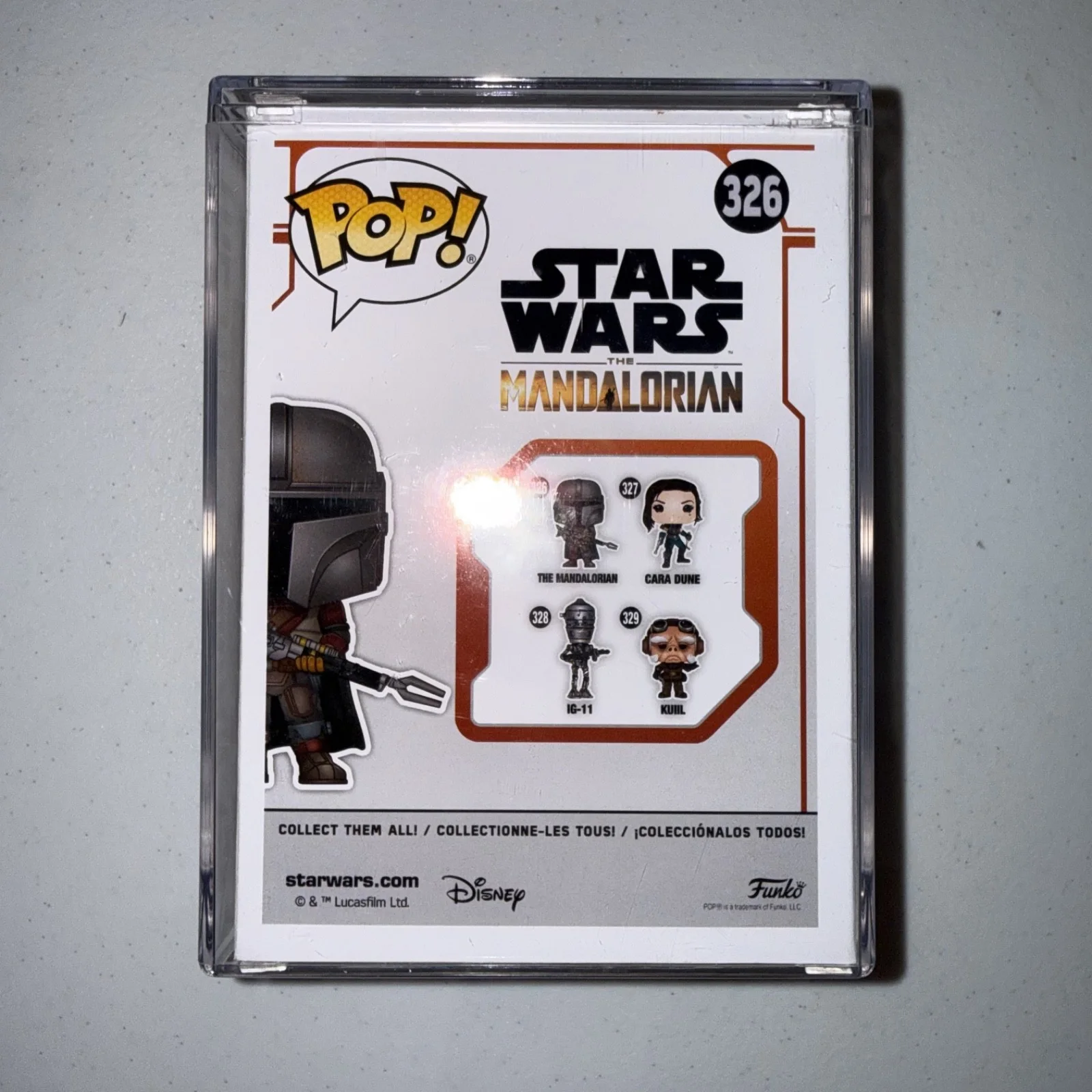 Pedro Pascal — Pedro Pascal Signed Funko Pop #326 The Mandalorian (Star Wars) - Beckett COA, image 3