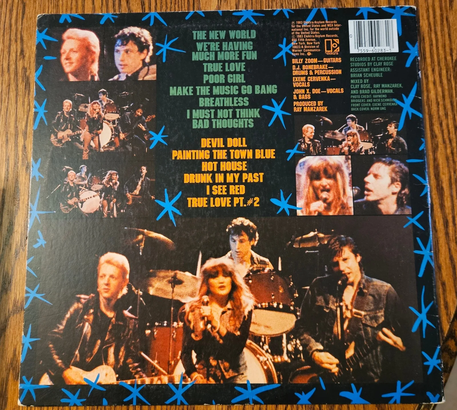 X (Punk Band) Signed LP Full Band Rare, image 2