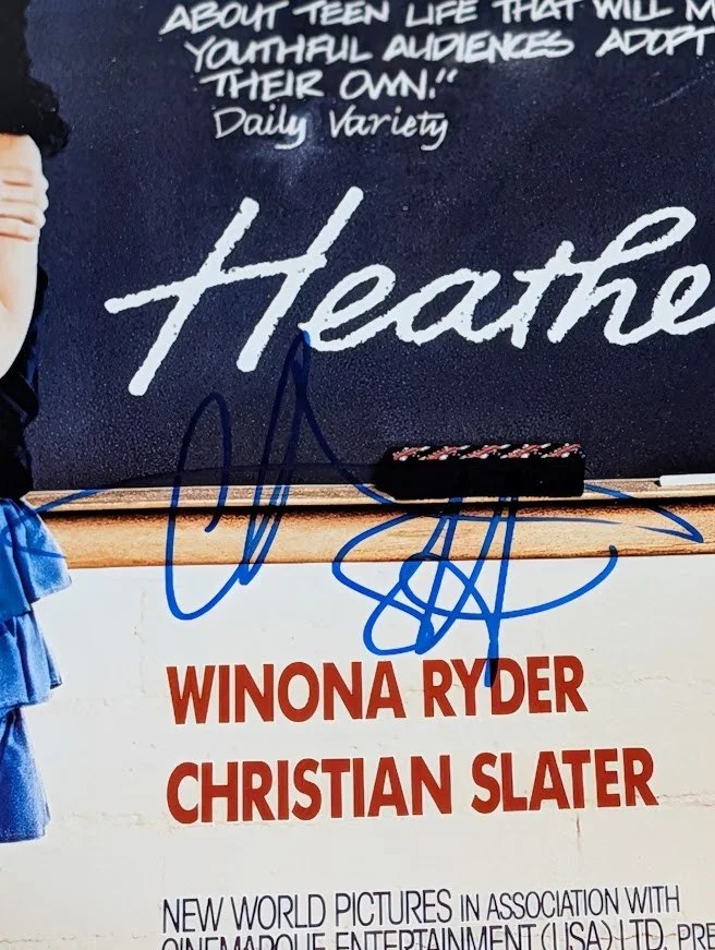 Christian Slater — Christian Slater Signed Autographed 11x17 Photo Heathers Jason Dean, image 2