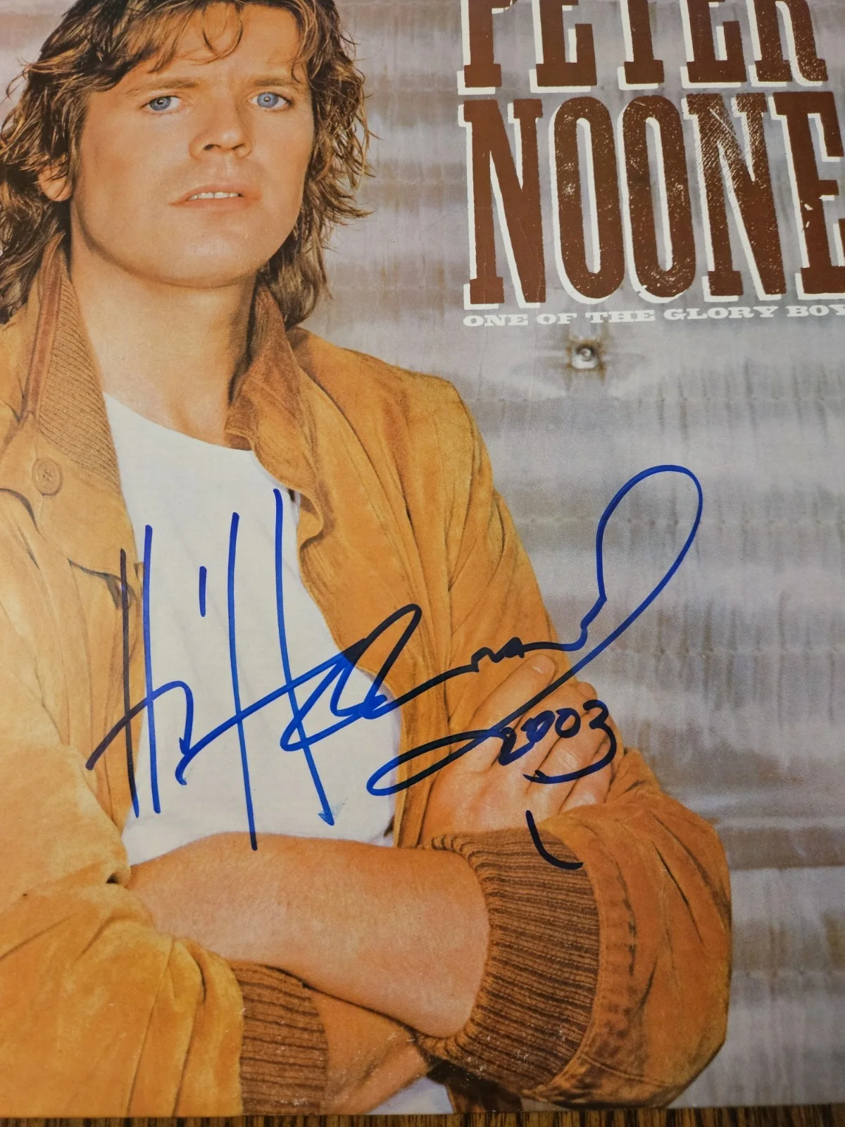 Peter Noone SIGNED One Of The Glory Boys LP Herman's Hermits Singer, изображение 2