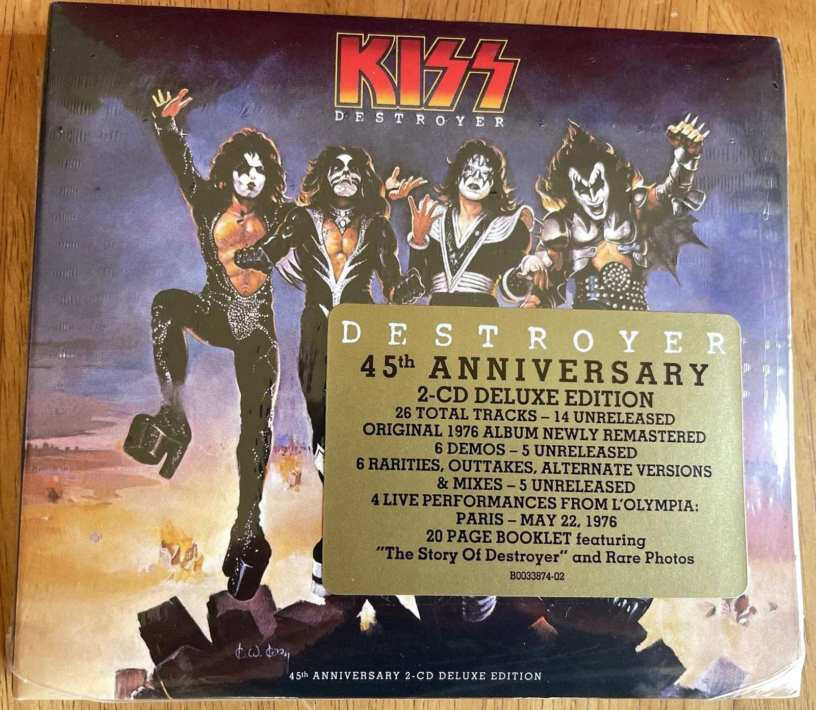(KISS) Gene Simmons & Paul Stanley Autographed Art Card + Deluxe CD 'Destroyer', изображение 4