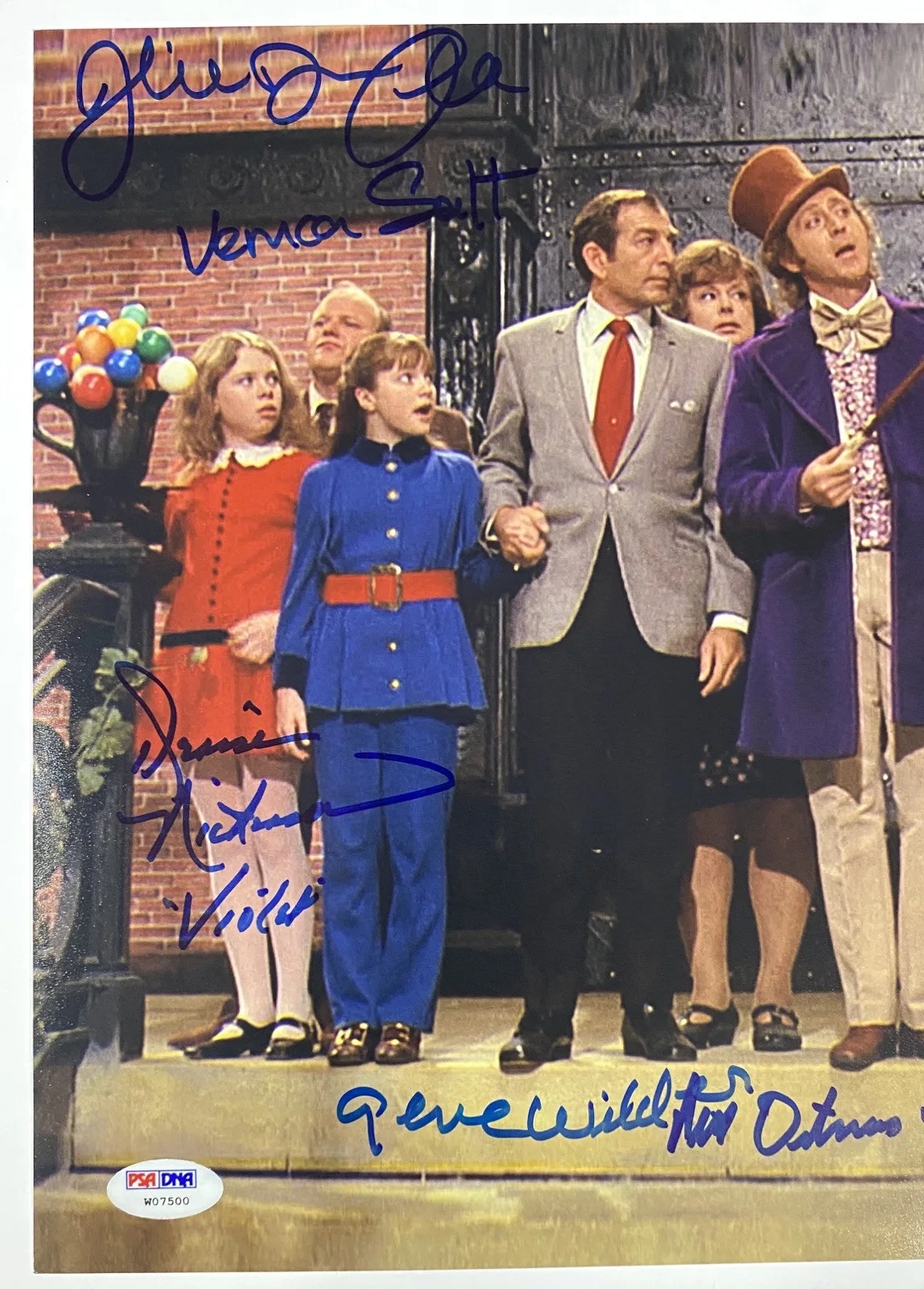 Willy Wonka & the Chocolate Factory Signed Photo- Gene Wilder & Cast - PSA, изображение 2