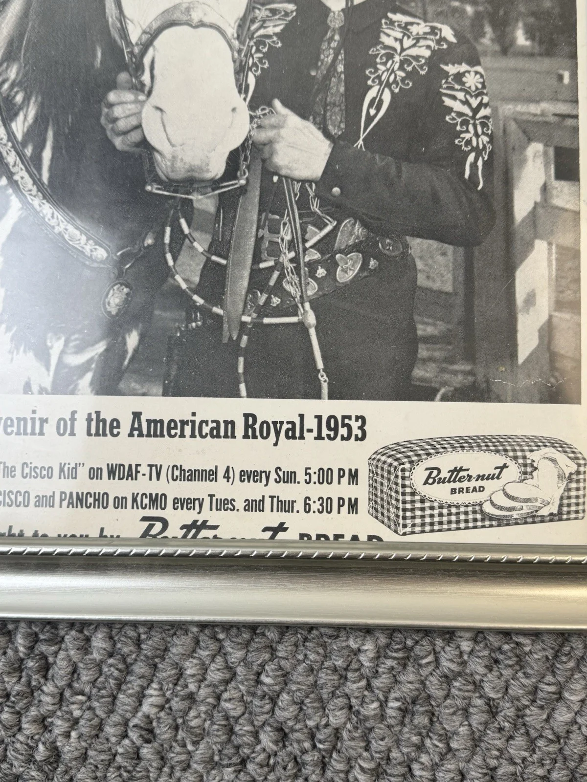 The Cisco Kid — The Cisco Kid signed inscribed b/w 8 x 10 photo Duncan Reynolds Kansas City, изображение 4