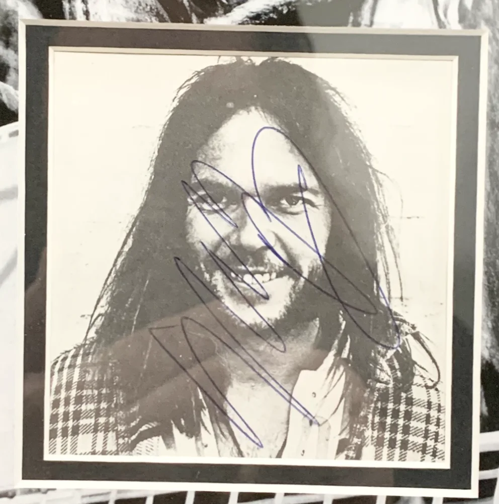 Neil Young Autographed Signed Framed Photo AMCo LOA 26269, image 2