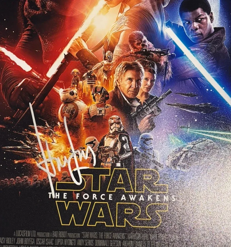 Harrison Ford Signed Autographed Star Wars Force Awakens 11x17 Photo, изображение 2