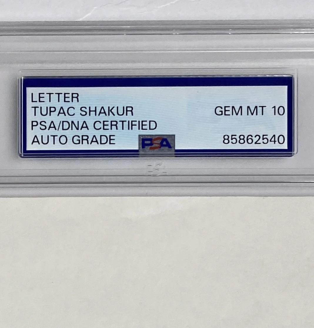 Tupac Shakur Signed 1992 2Pacalypse Now Publishing Document – PSA GEM MINT 10, image 4