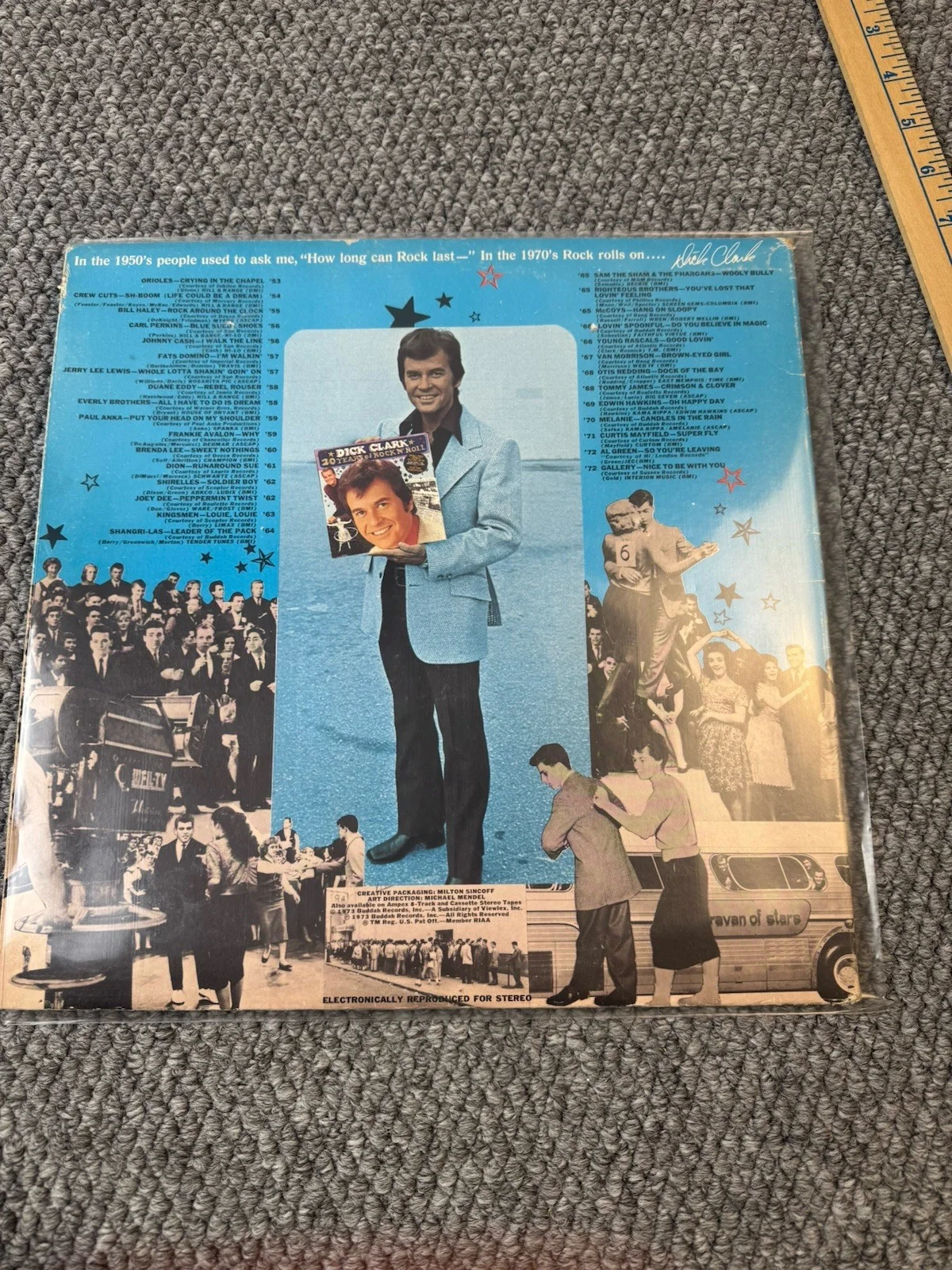 Dick Clark "20 Years Of Rock N' Roll" Vinyl - Signed - Rick Derringer & Melanie, image 3