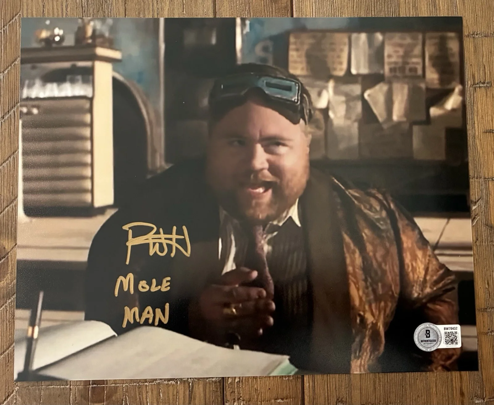 Paul Walter Hauser — Paul Walter Hauser Fantastic Four Mole Man Signed 8x10 Photo Beckett BAS