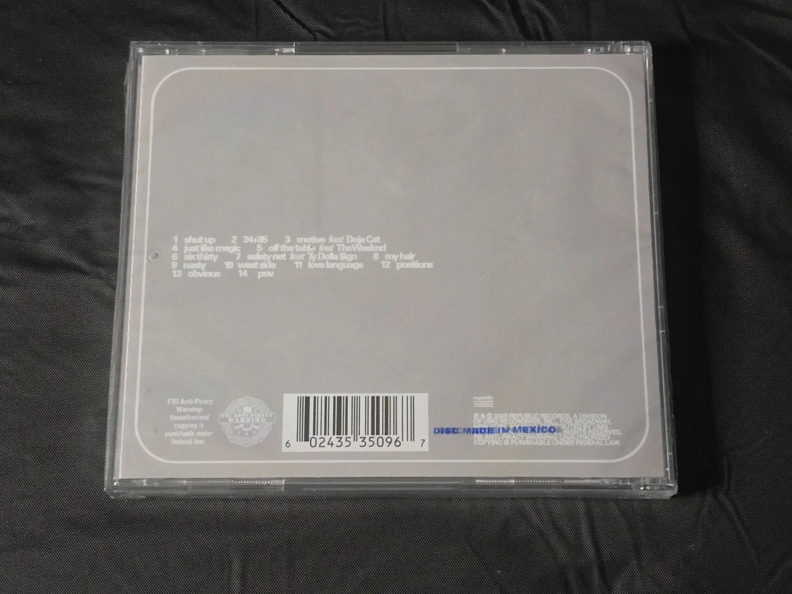 Ariana Grande Signed Autograph Positions CD Sealed - Brand new, image 2