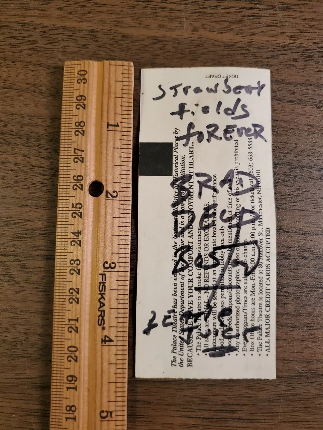 Brad DeLp Signed Palace Theater Ticket Beetlejuice Boston, Joe Holaday, Steve B, image 5