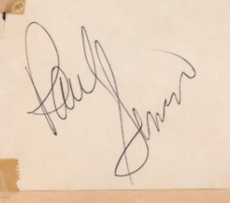 Paul Simon & Art Garfunkel Vintage Autographed 1960s Album Page AMCo LOA 24145, изображение 3