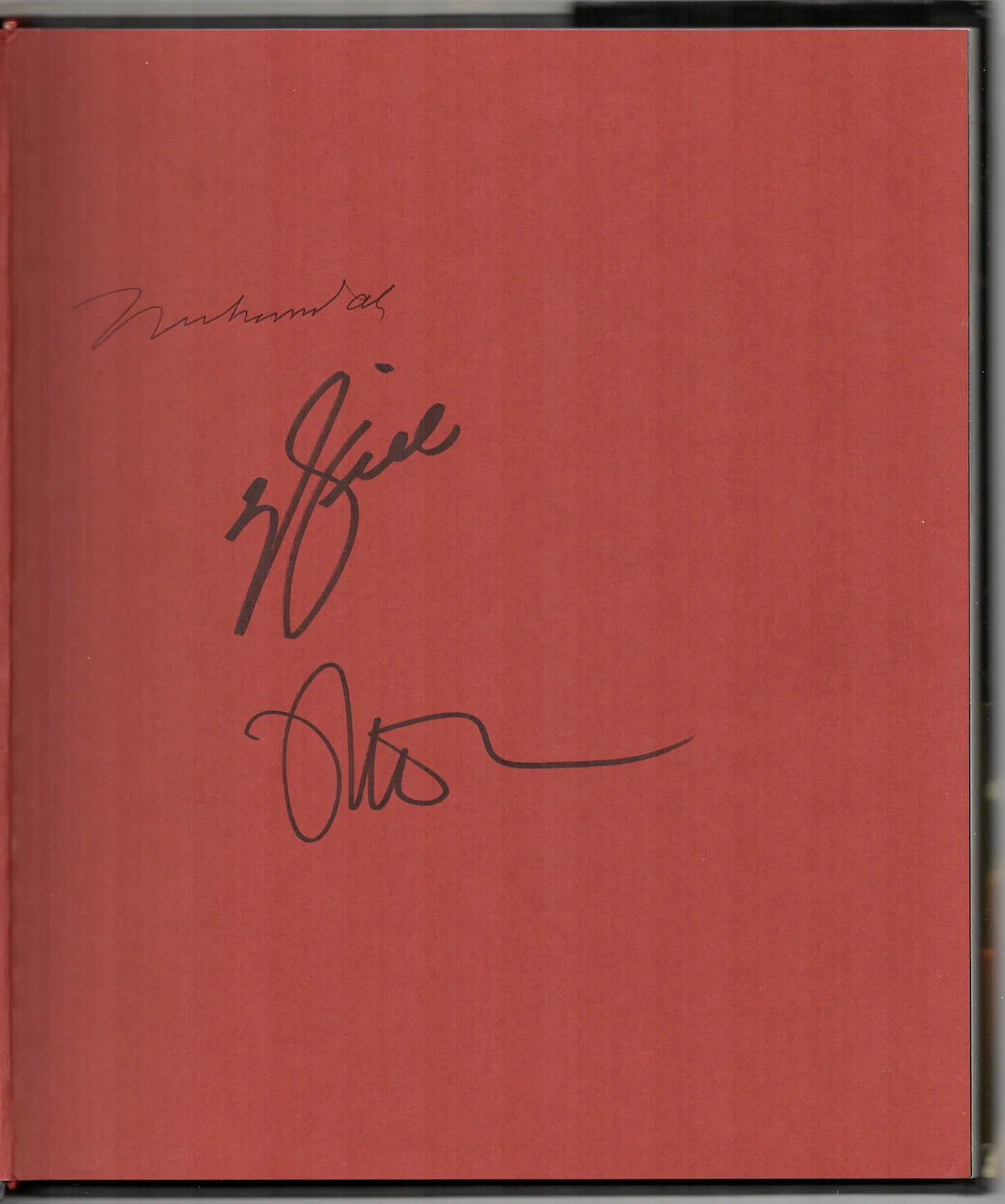 Muhammad Ali — Muhammad Ali Will Smith Michael Mann signed autographed book AMCo COA 3193, image 2