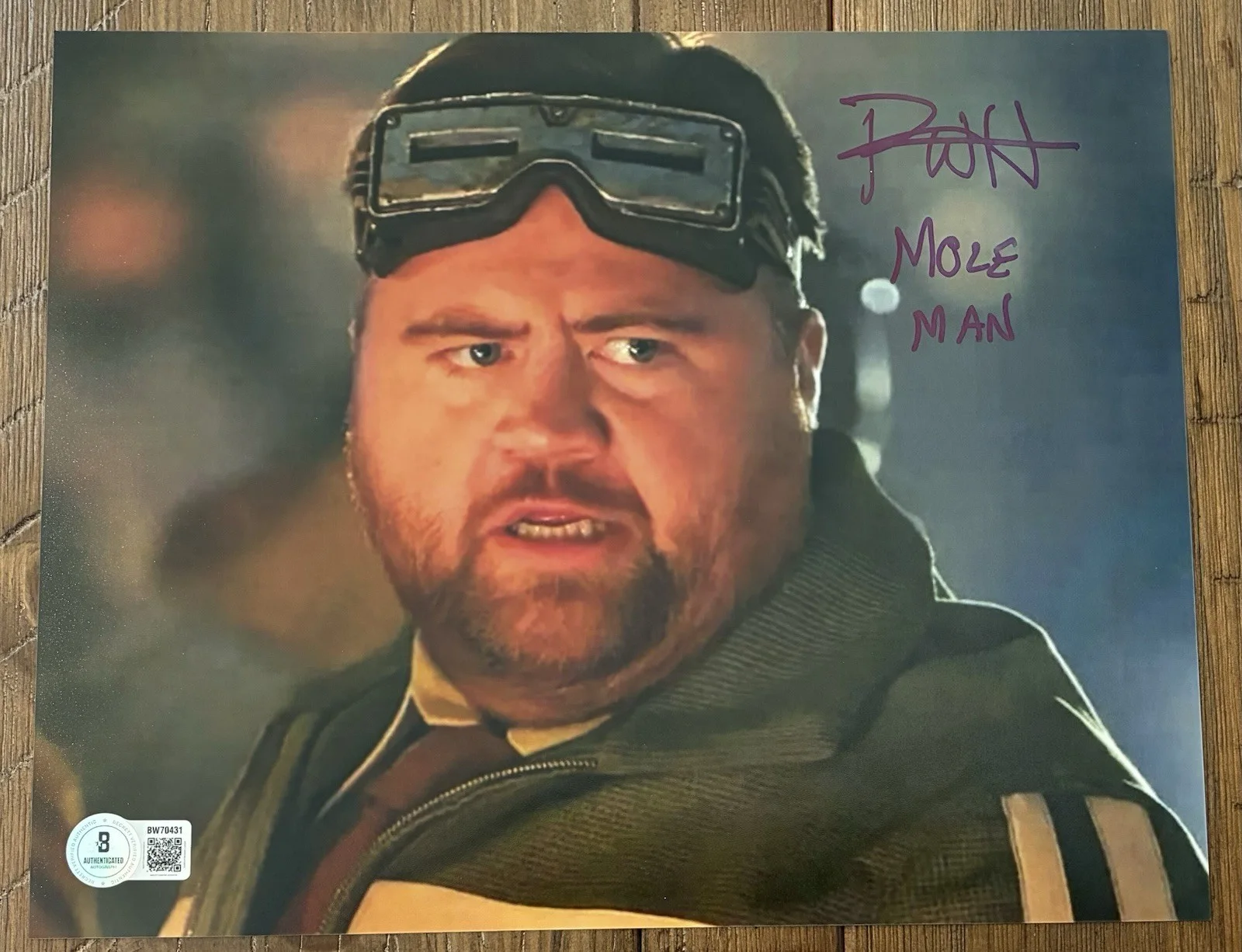 Paul Walter Hauser — Paul Walter Hauser Fantastic Four Mole Man Signed 8x10 Photo Beckett BAS