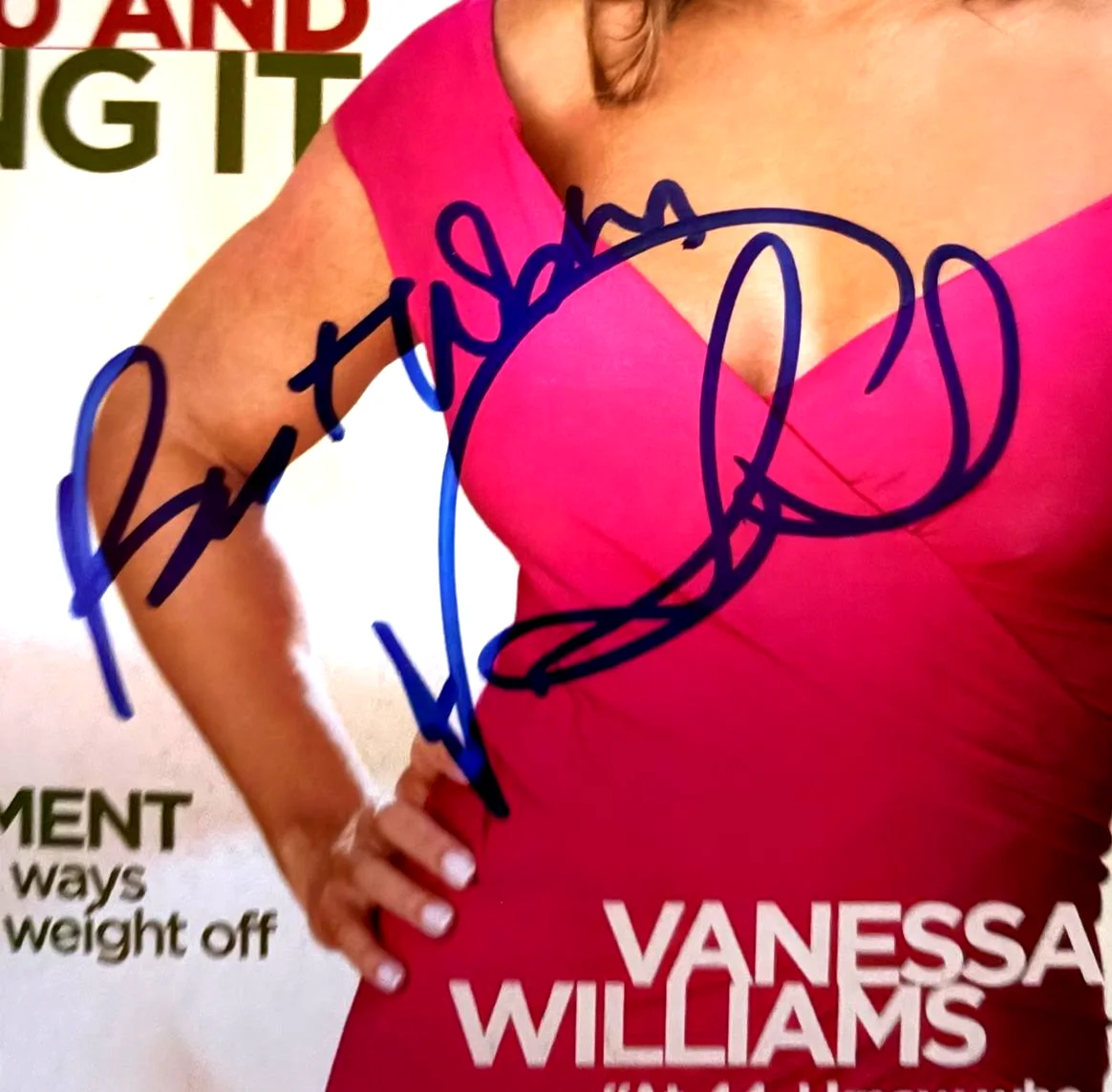 Vanessa Williams — VANESSA WILLIAMS SIGNED AUTOGRAPHED MAGAZINE COVER MISS AMERICA DREAMIN PSA COA, изображение 3