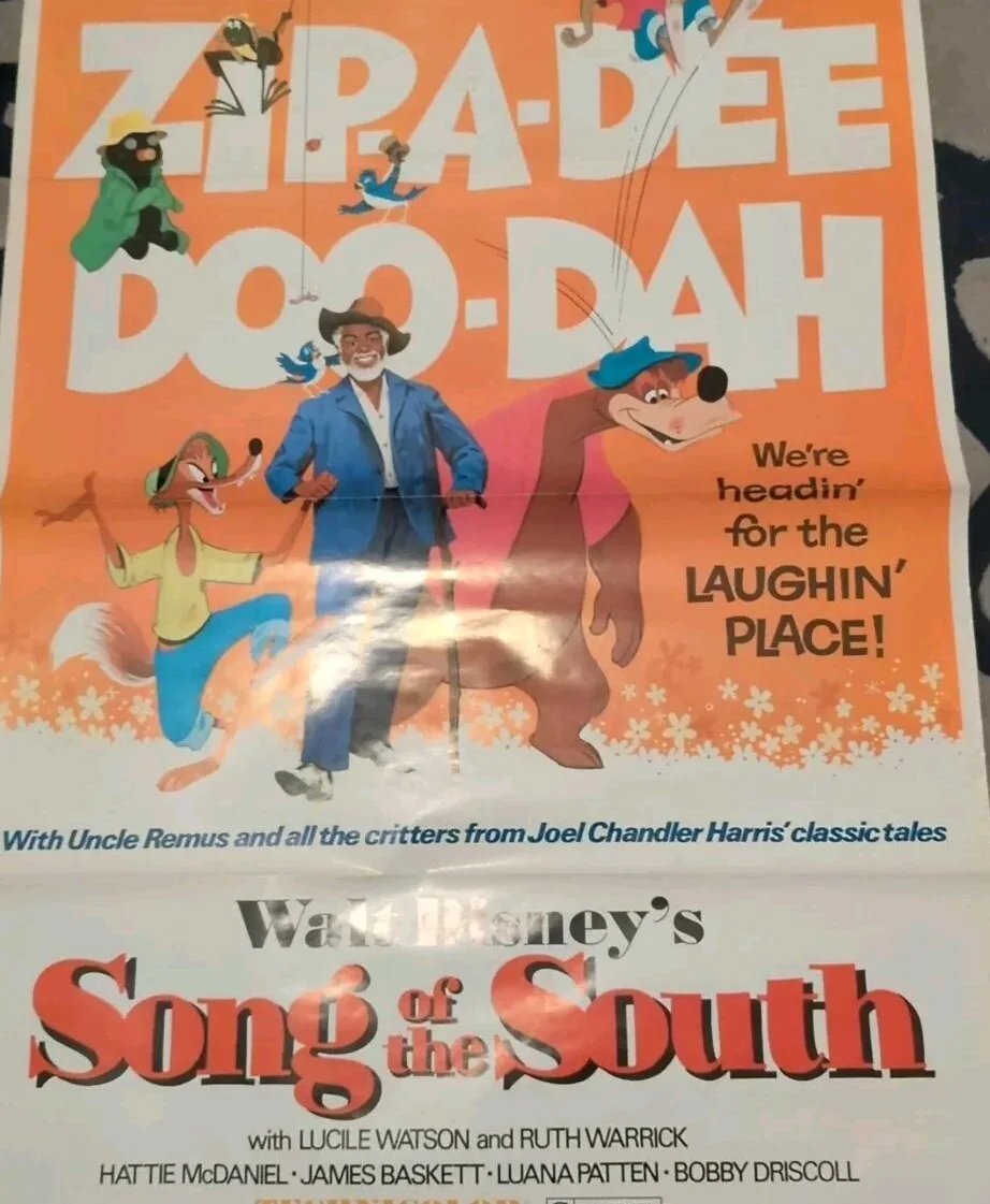 Original 1972 Walt Disney's Song Of The South Movie Poster 1 Sheet 41" X 27", изображение 4