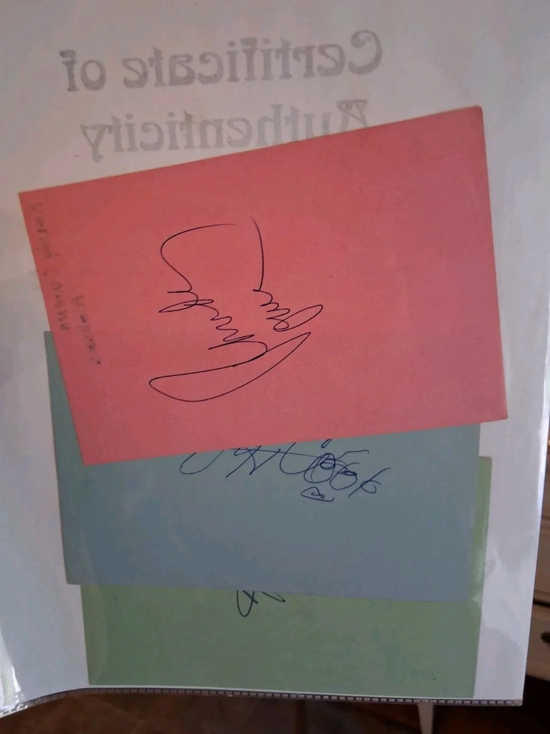 Band Alabama — ALABAMA CMA autographs w/coa Randy Owens Jeff Cook Mark Herndon, image 2