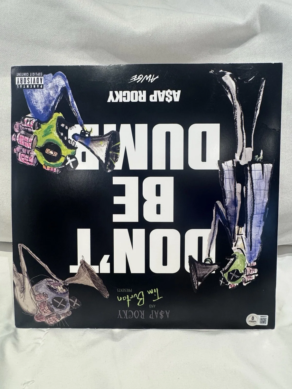 ASAP ROCKY SIGNED DONT BE DUMB VINYL RECORD BECKETT BAS COA, image 3