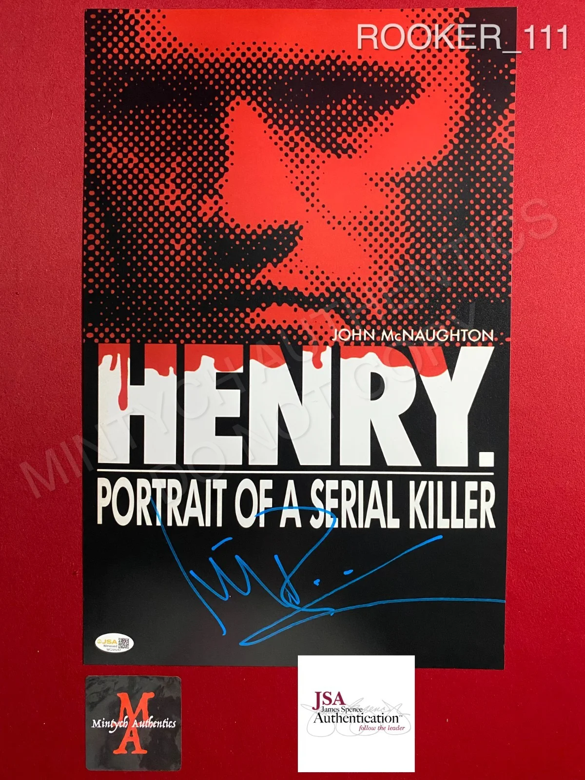 Michael Rooker — Michael Rooker autographed signed 11x17 photo Henry JSA COA
