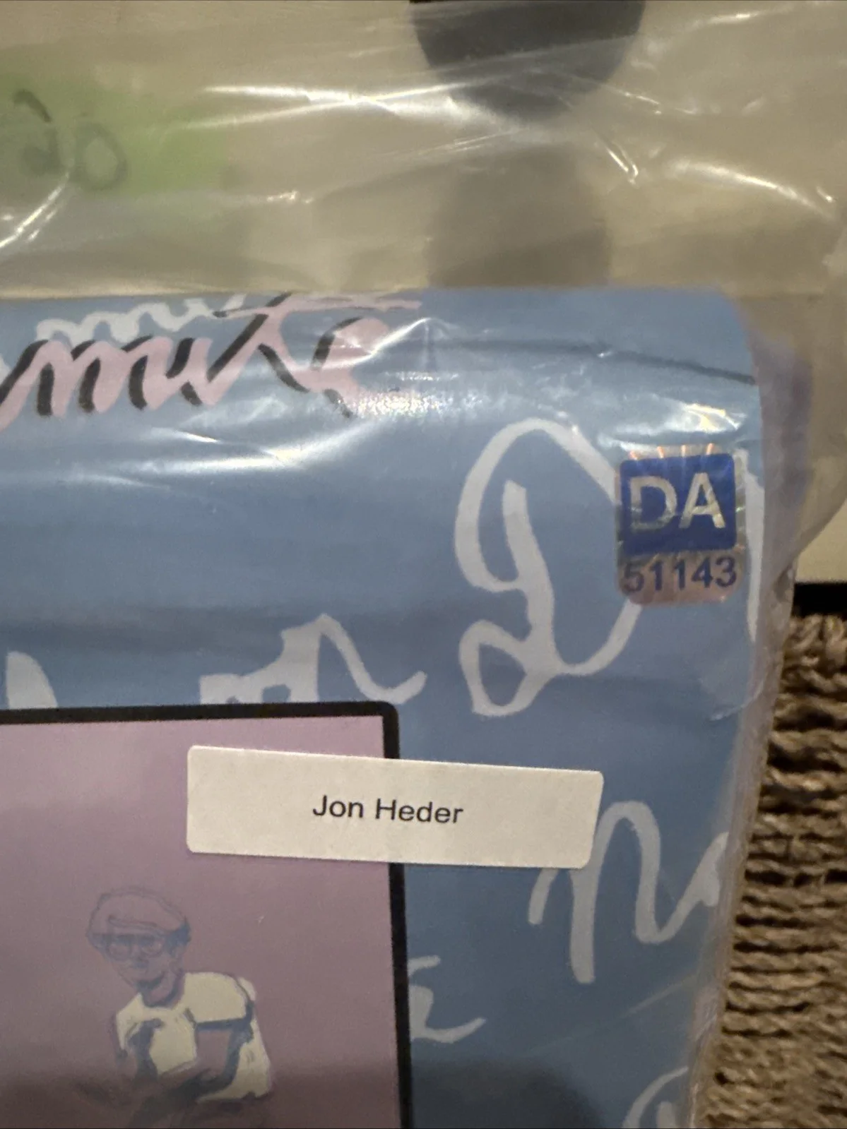 Jon Heder Signed Fleece Throw Blanket Napoleon Dynamite DACW COA Sealed 🕺🏻, image 2
