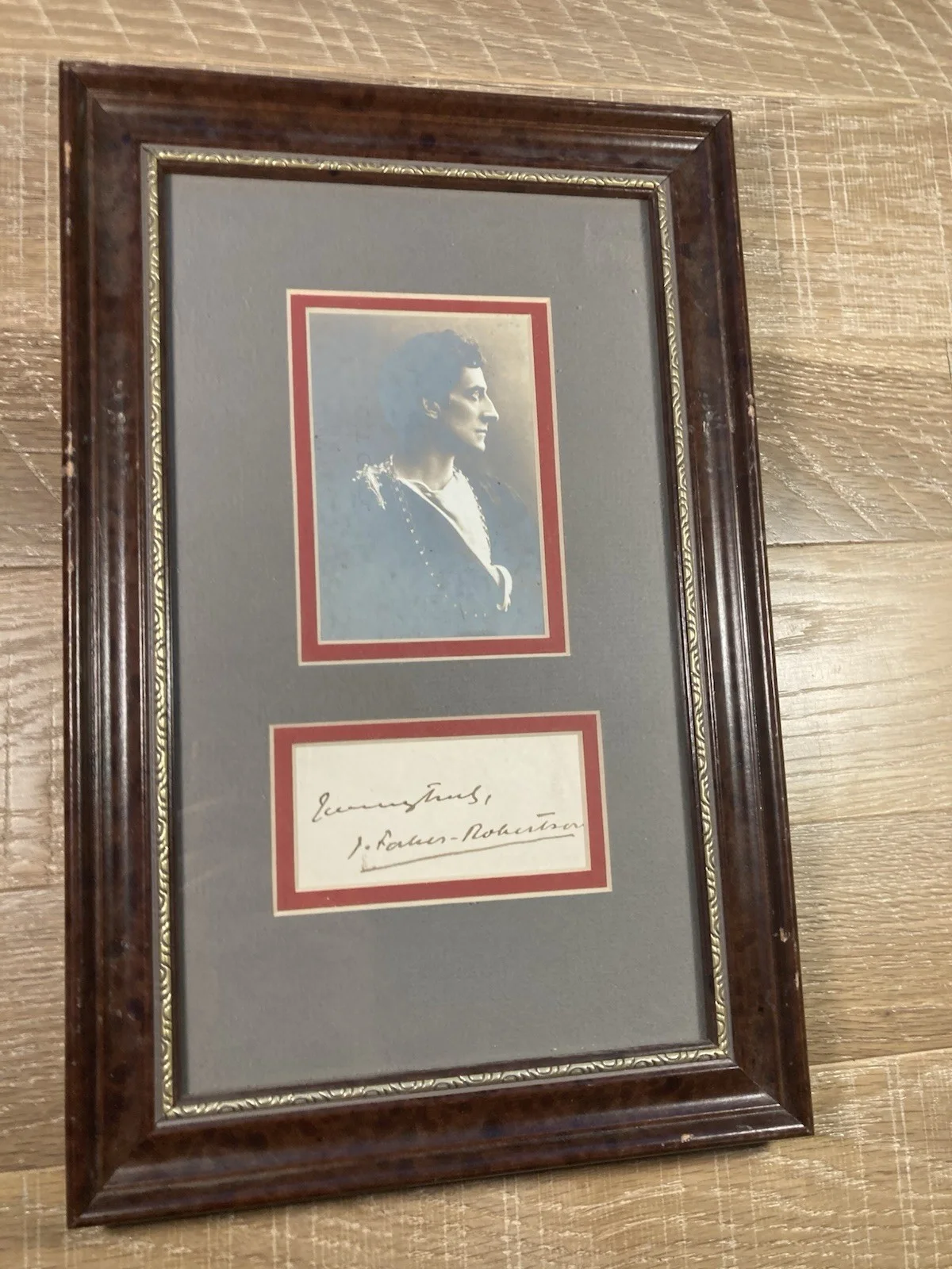 Sir Johnston Forbes-Robertson Signed Autograph Framed Vintage Photo Hamlet, изображение 2