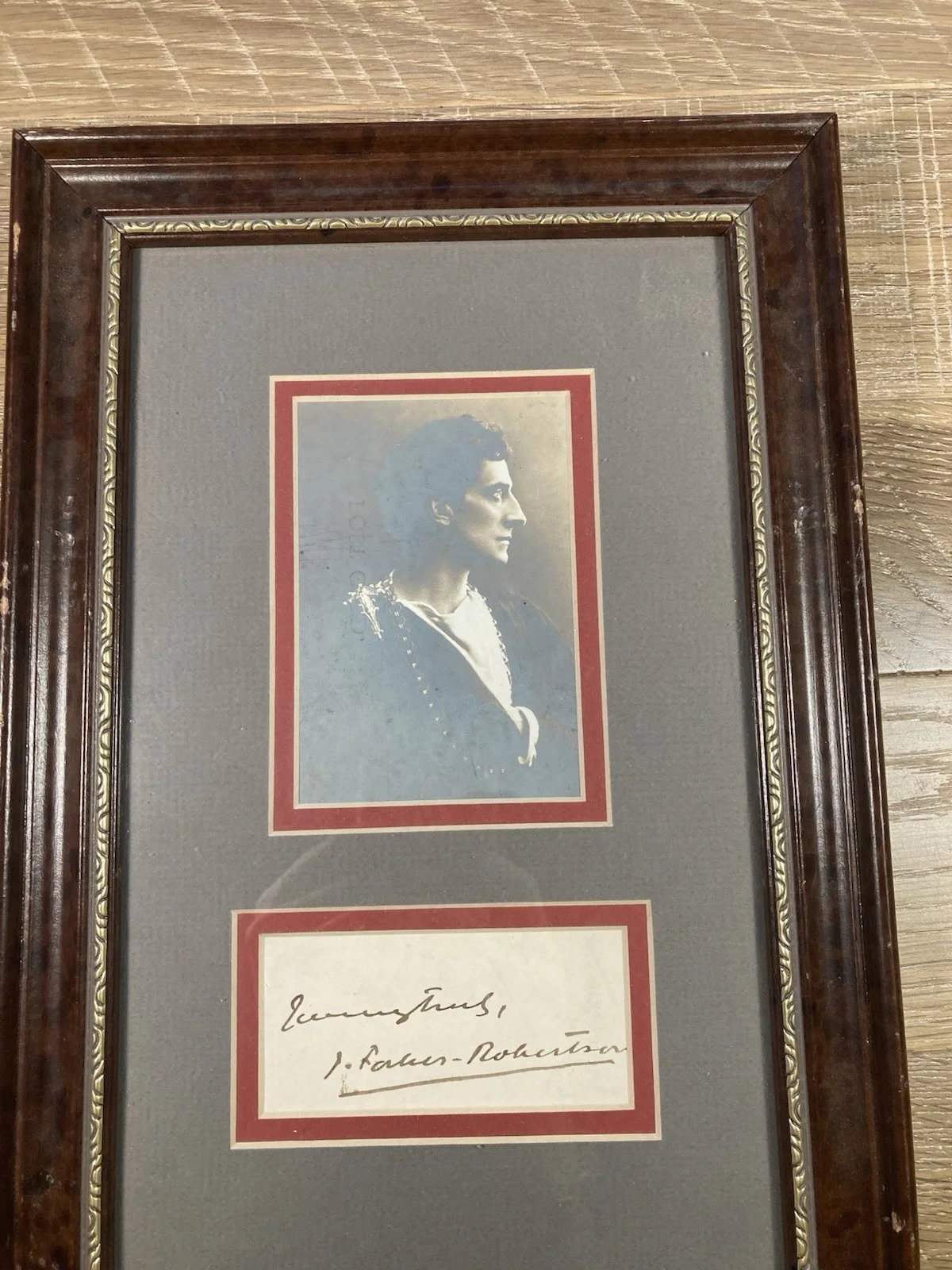 Sir Johnston Forbes-Robertson Signed Autograph Framed Vintage Photo Hamlet, изображение 3