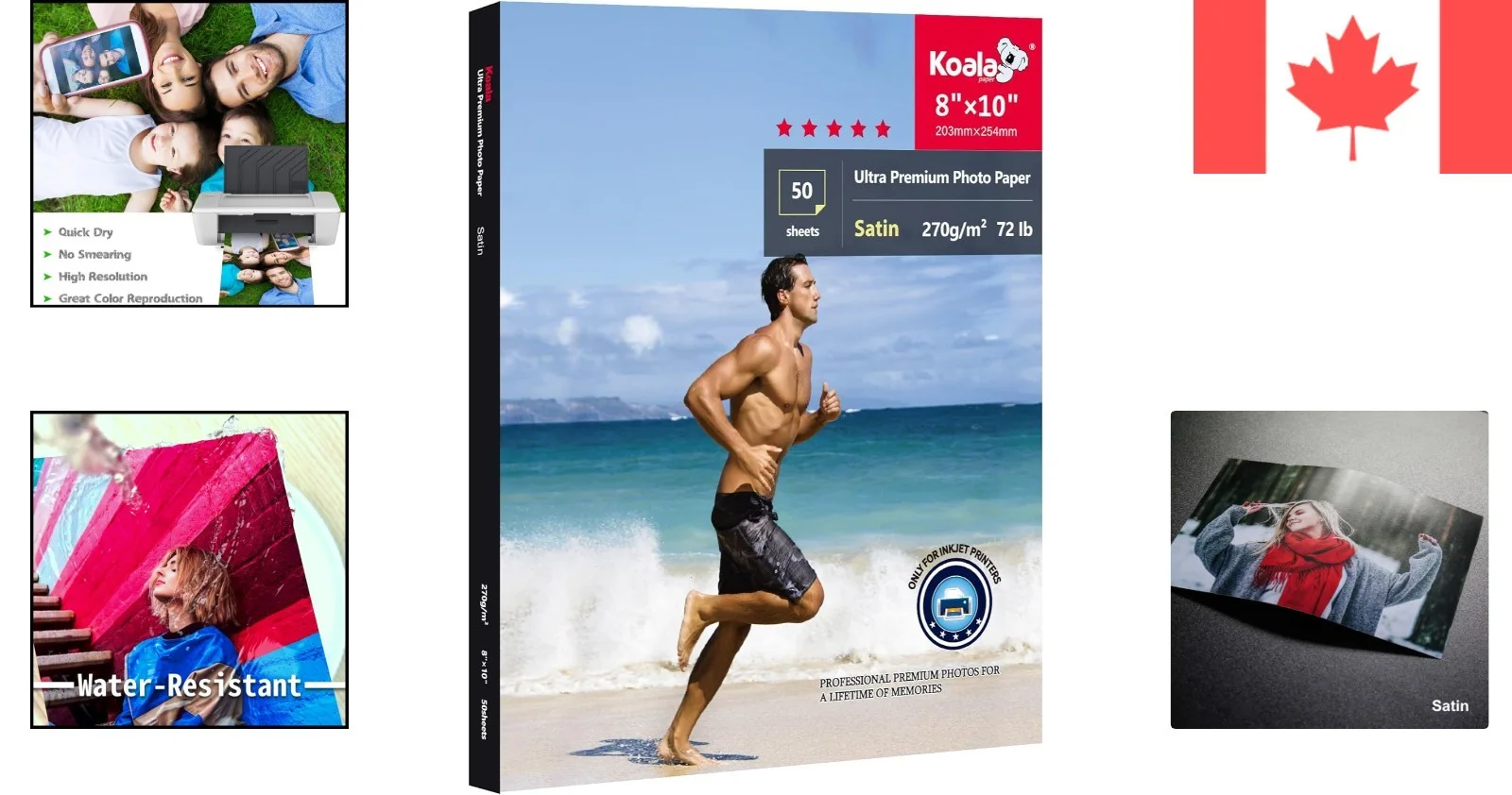 Not Authenticated — Elegant 8x10 Satin Photo Printer Paper - 50 Sheets, Ideal for Inkjet Printers, image 2