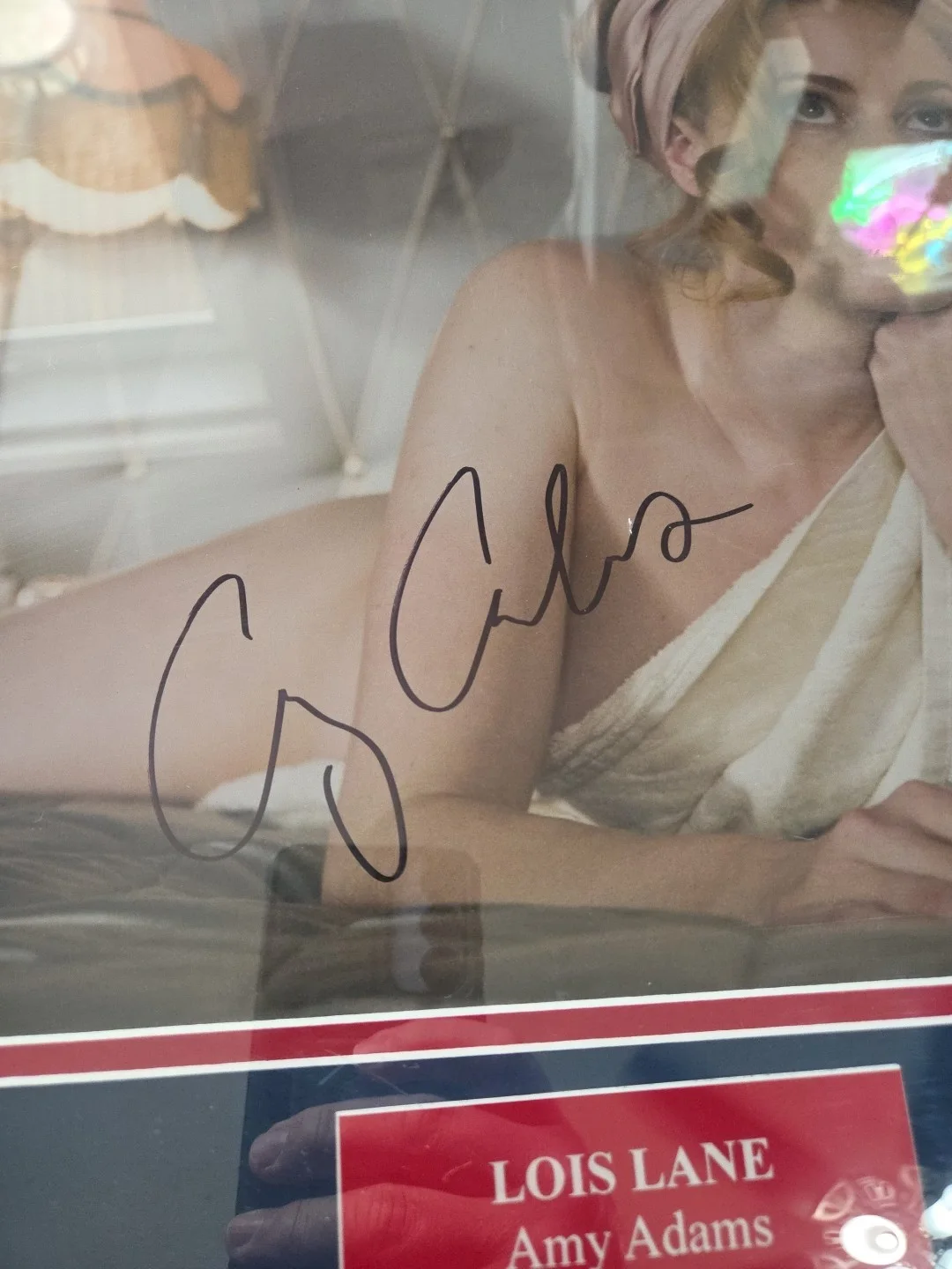 SEXY AMY ADAMS SIGNED 11x14 PHOTO BECKETT BAS COA. Framed And Double Matted, image 2