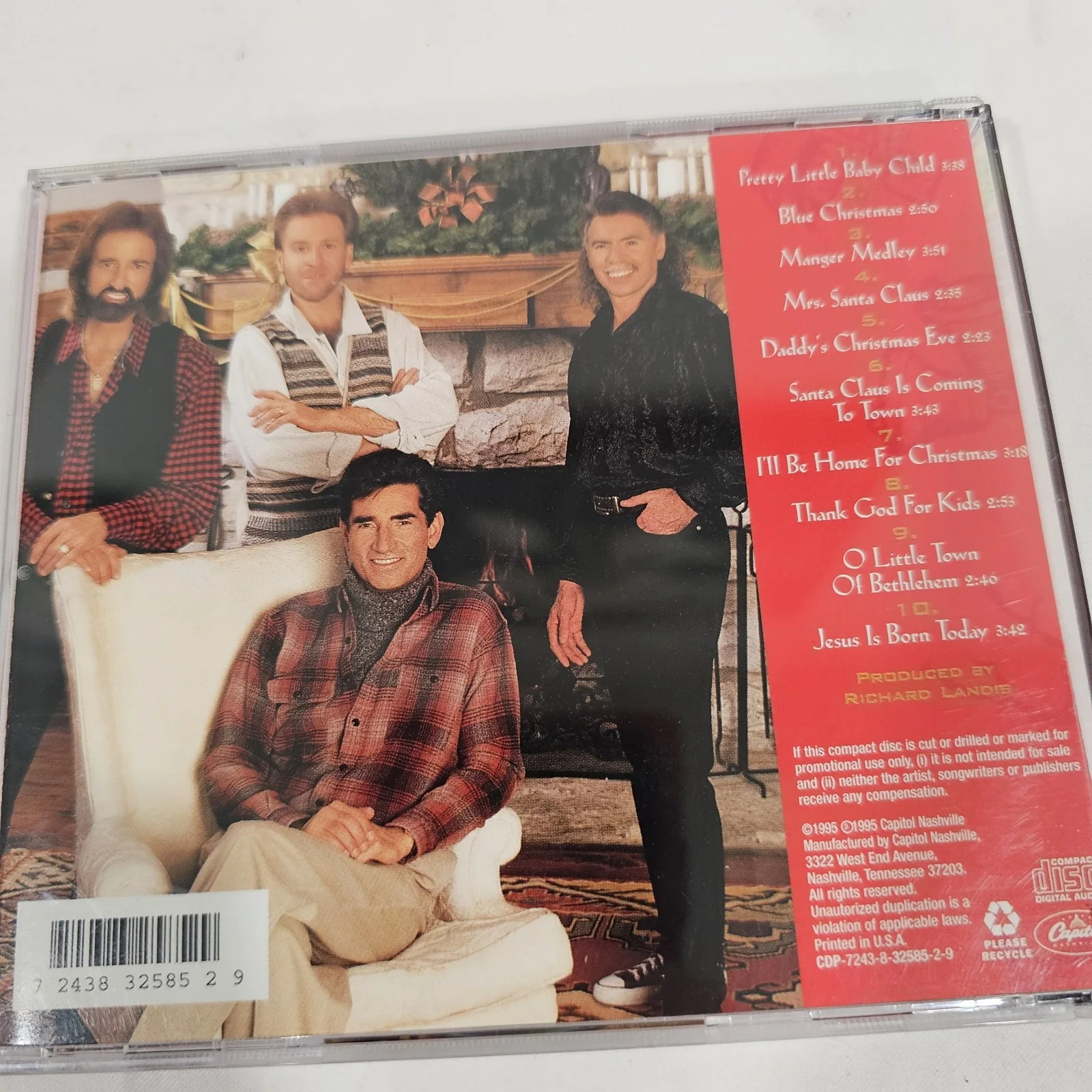 The oak Ridge Boys Signed Cd "Country Christmas Eve", изображение 2