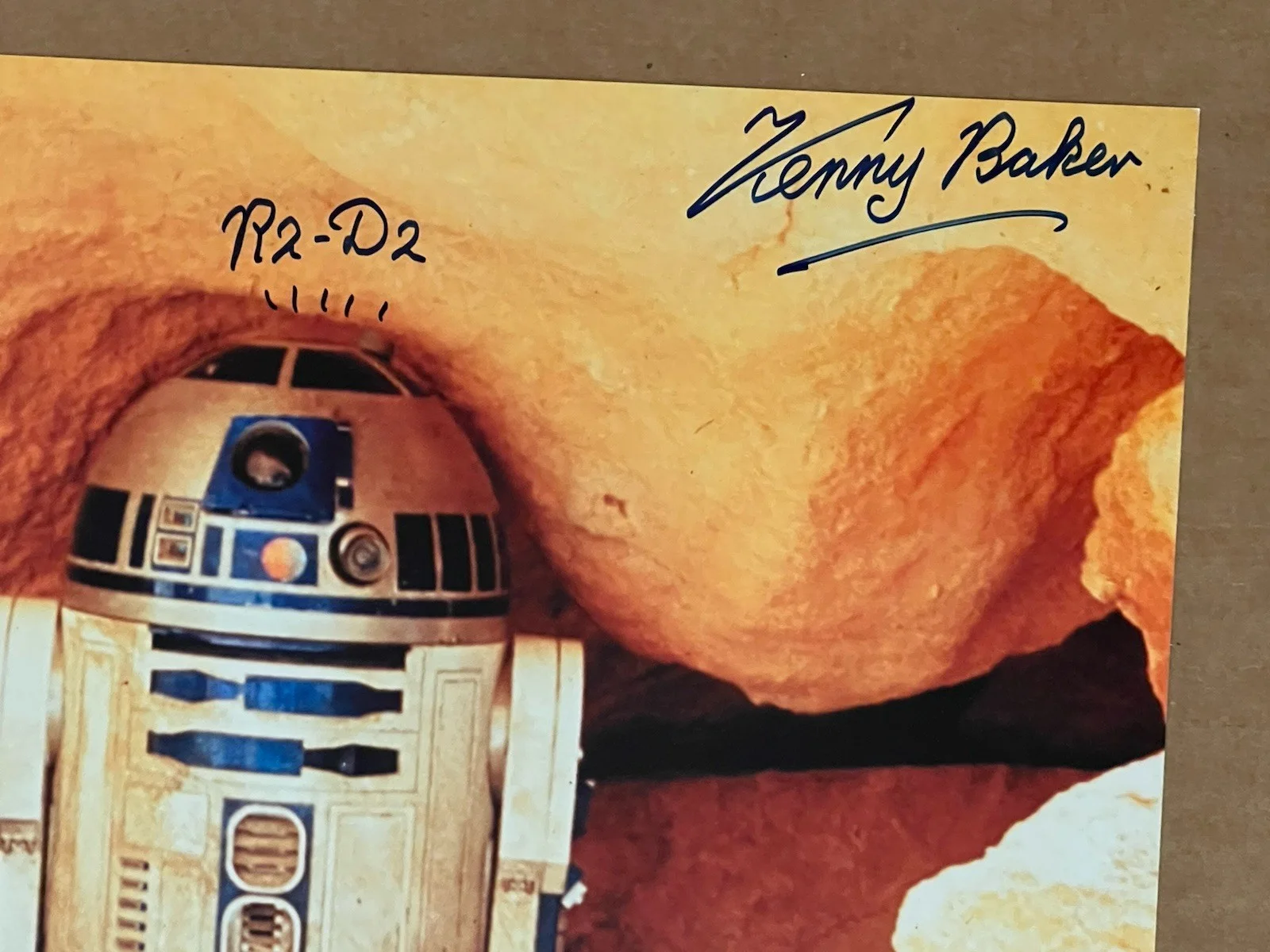 Kenny Baker R2-D2 Star Wars Celebration 2 Signed 8x 10, image 2