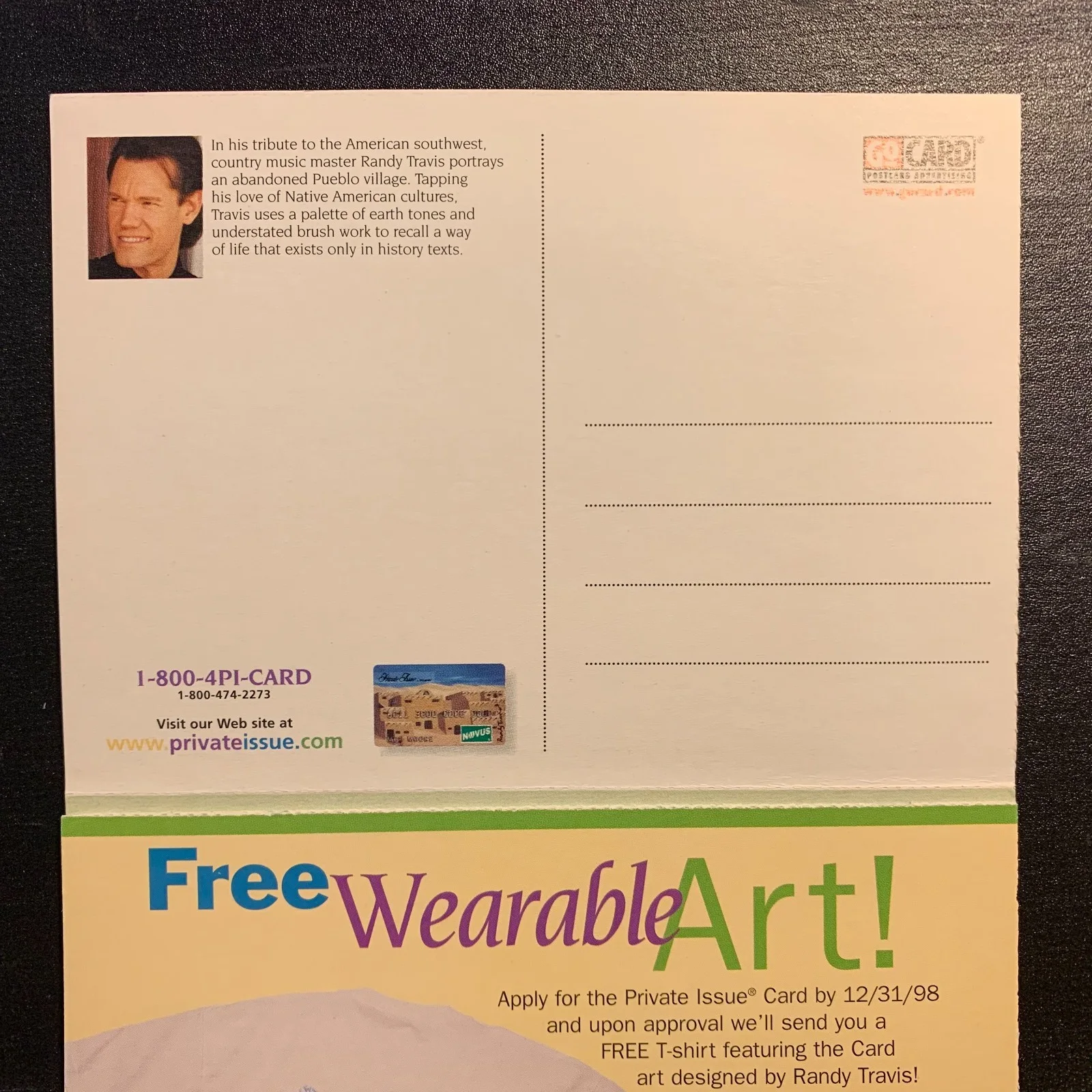 Postcard - Randy Travis, image 2