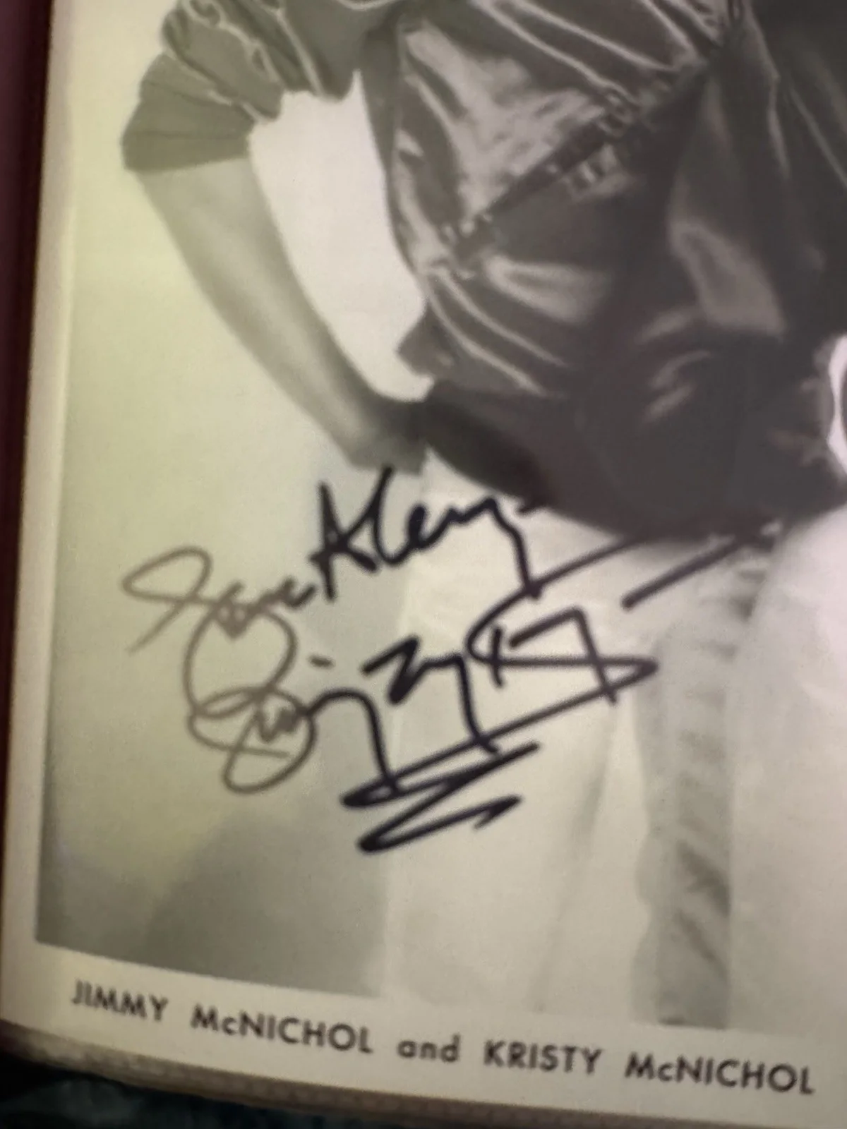 Autograph 8 X 10 Kristy And Jimmy Mcnichol Publicity Photograph, изображение 2