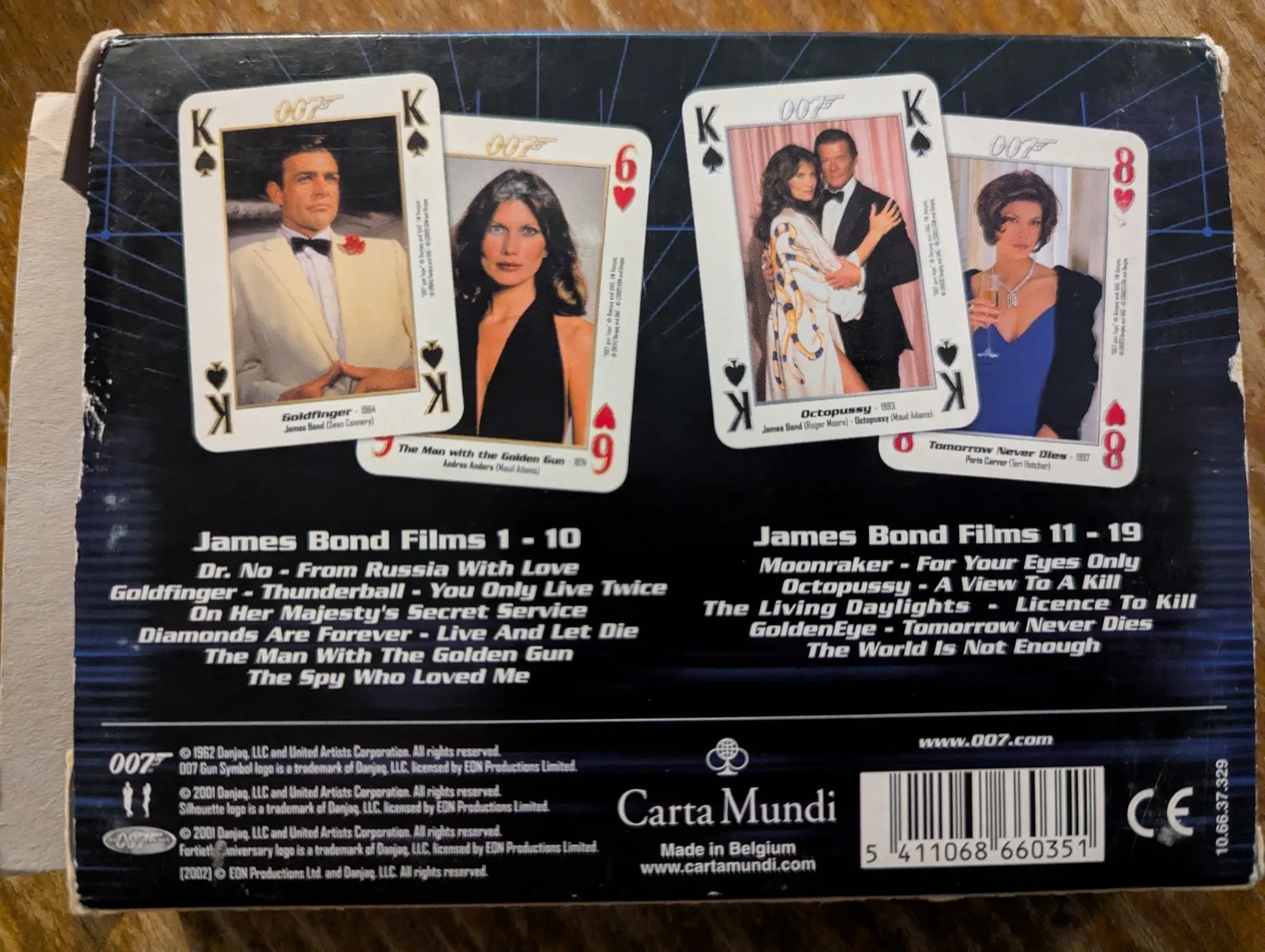 James Bond 007 40th Anniversary Limited Edition of Two Decks Playing Cards, image 2