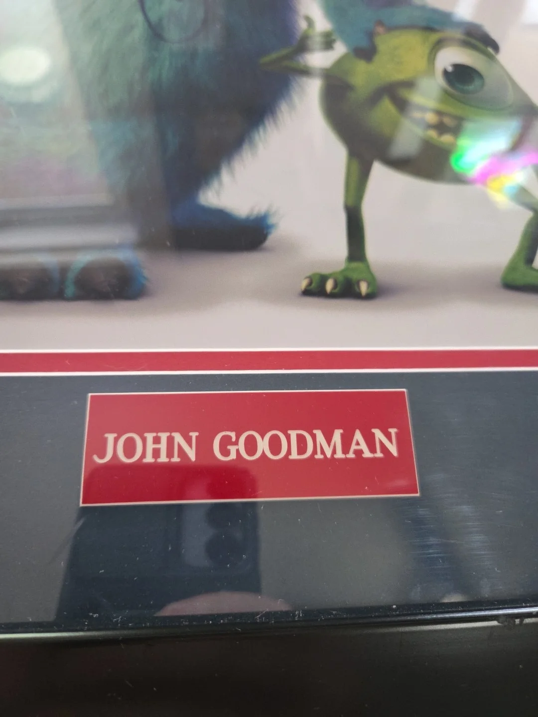 JOHN GOODMAN — JOHN GOODMAN SIGNED MONSTERS INC SULLEY 11x14 PHOTO JSA COA. FRAMED AND MATTED, image 3