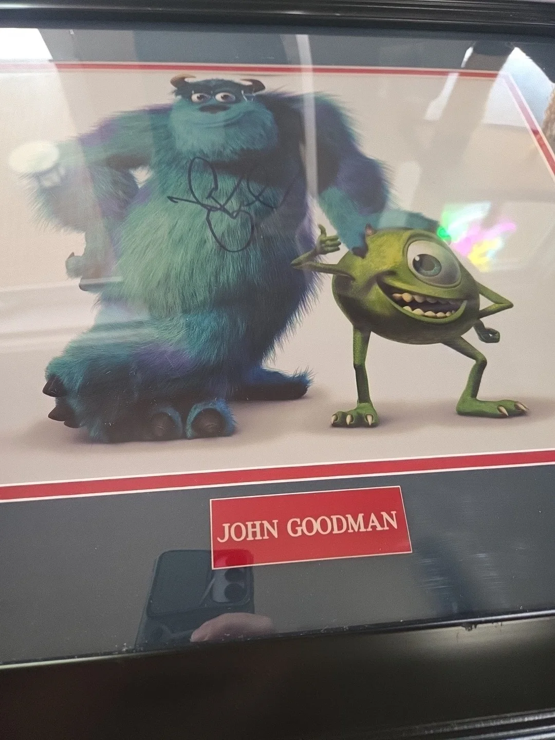 JOHN GOODMAN — JOHN GOODMAN SIGNED MONSTERS INC SULLEY 11x14 PHOTO JSA COA. FRAMED AND MATTED, image 5