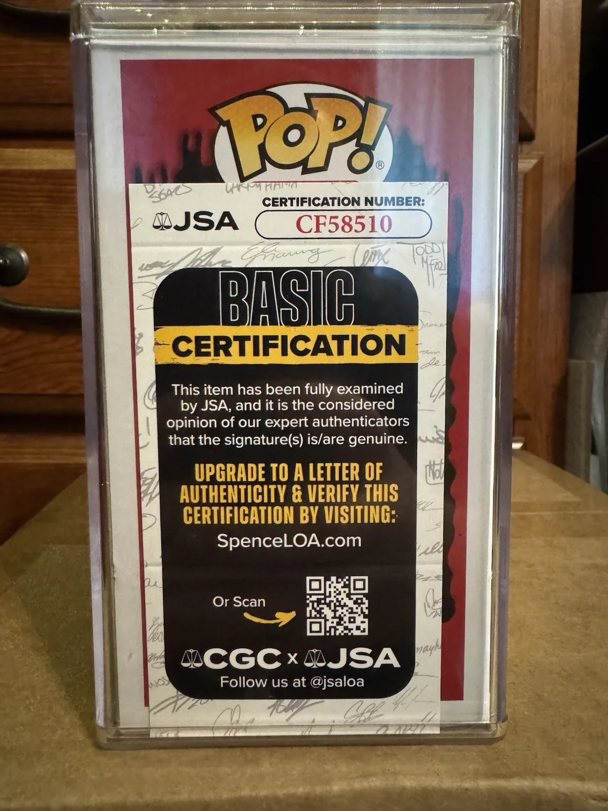 R.L. Stine, Tim Jacobus — Funko Pop Night of The Living Dummy Signed R.L Stine & Tim Jacobus JSA COA, image 5
