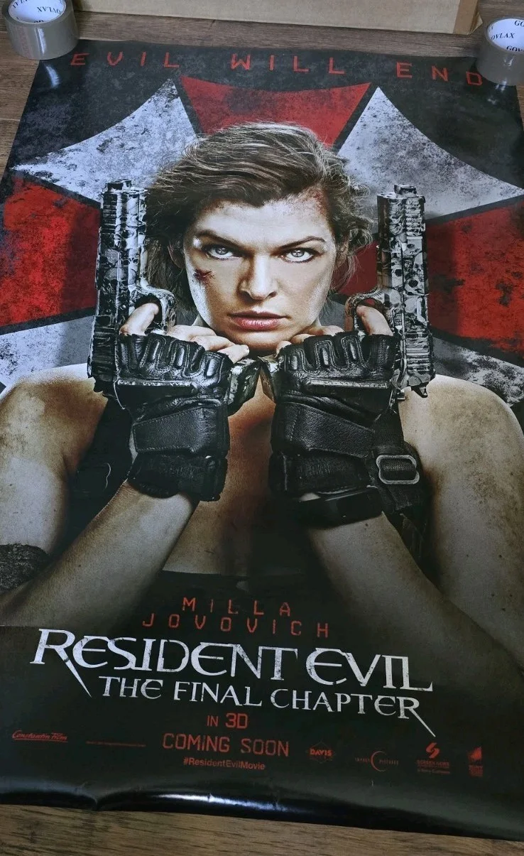 Resident Evil The Final Chapter Movie Poster Original Double Sided 27" x 40", image 3