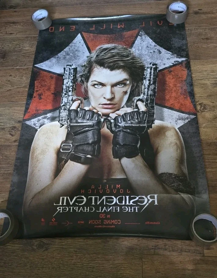 Resident Evil The Final Chapter Movie Poster Original Double Sided 27" x 40", image 5
