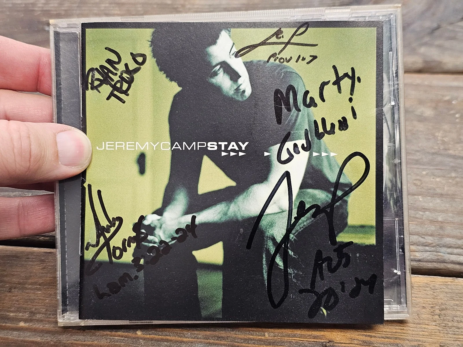 Jeremy Camp - Stay CD Signed Autographed By Band Moisture Damage To Art, изображение 2