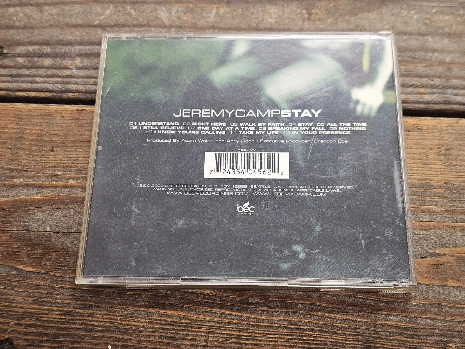 Jeremy Camp - Stay CD Signed Autographed By Band Moisture Damage To Art, изображение 4
