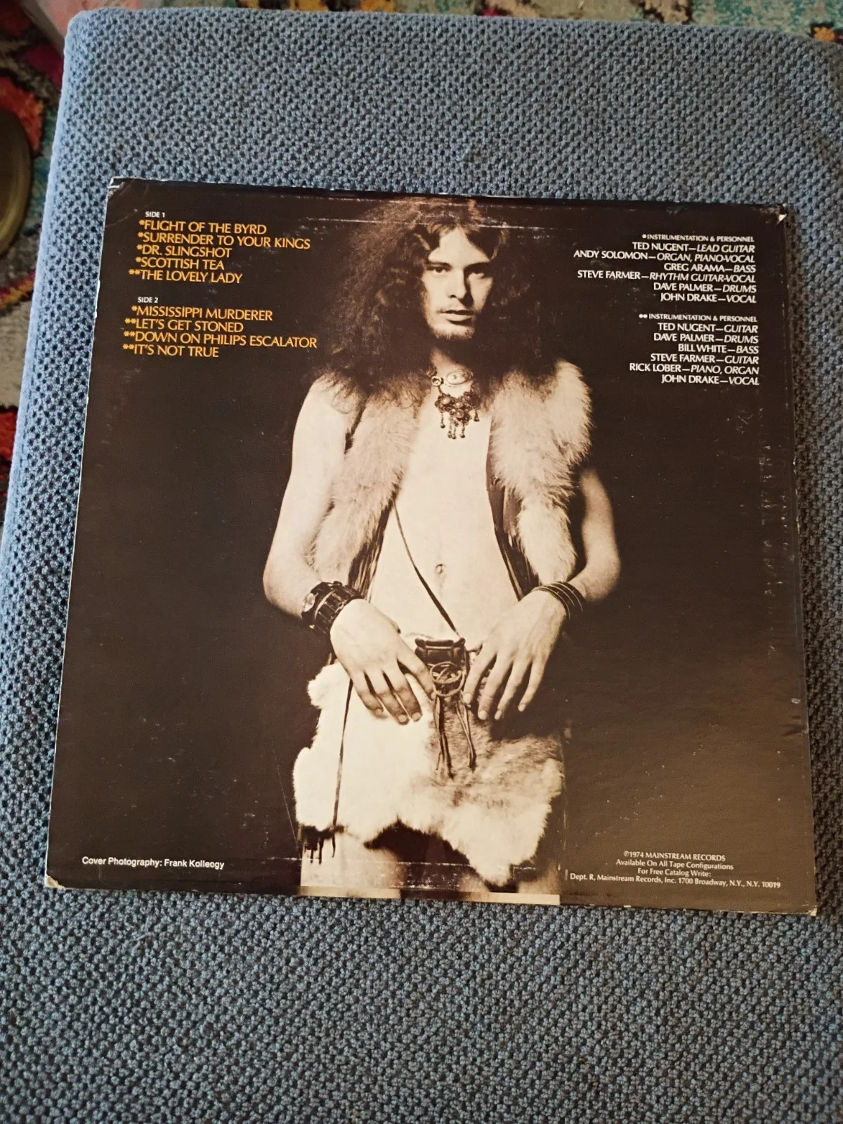 THE AMBOY DUKES-Dr. Slingshot AUTOGRAPHED SIGNED TED NUGENT 1974 PROMO Vinyl LP!, изображение 3