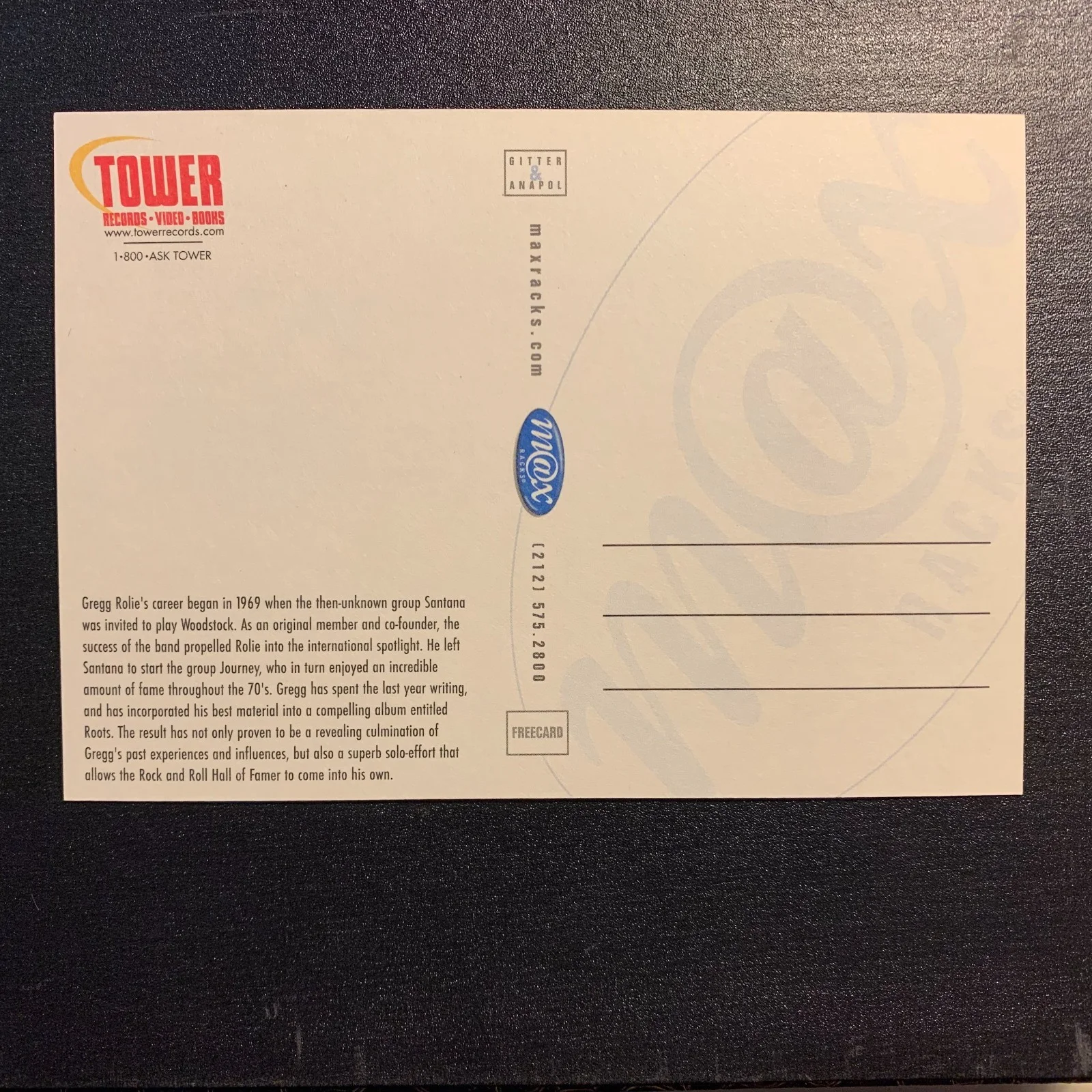 Postcard - Gregg Rolie, image 2