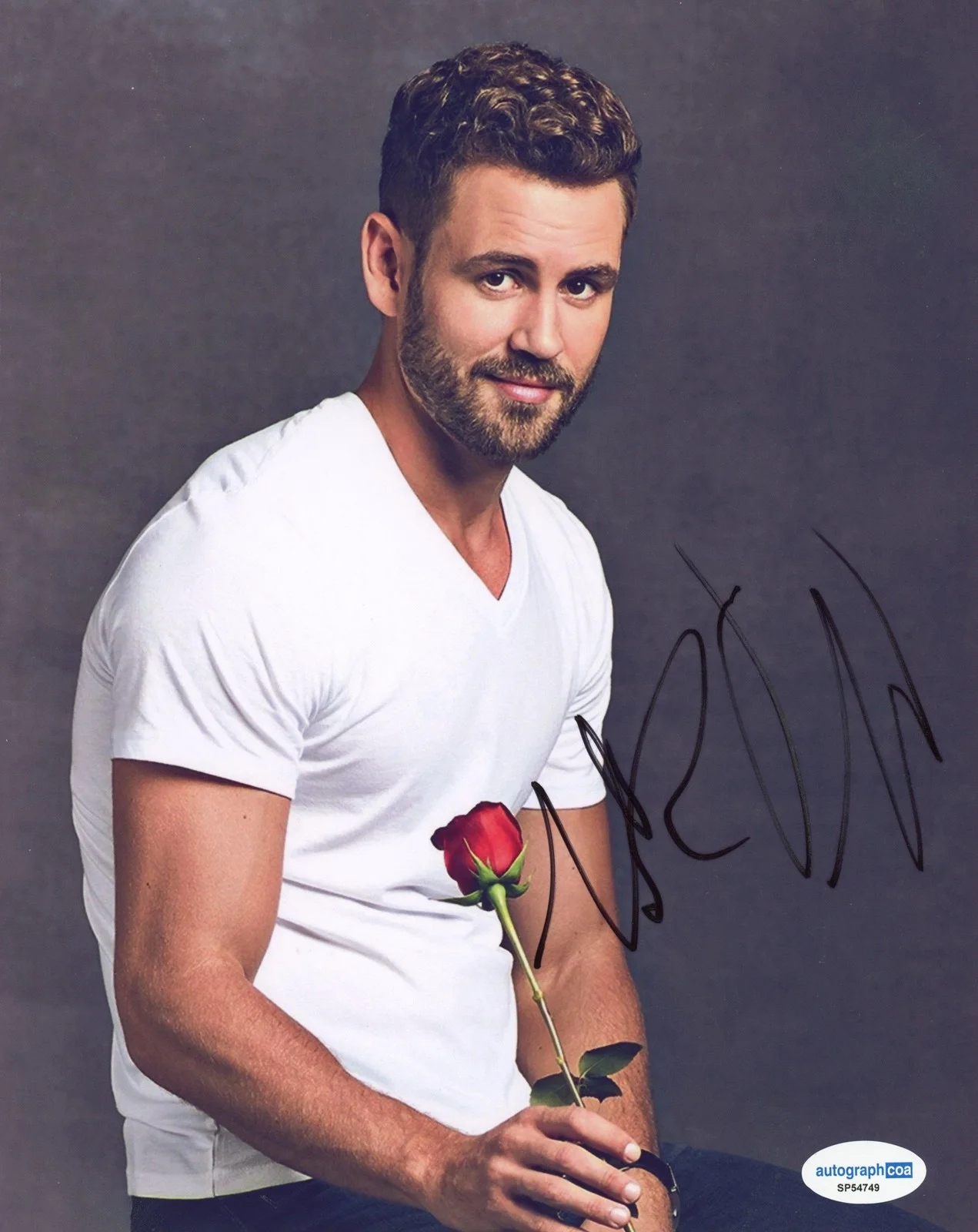Nick Viall — Nick Viall "The Bachelor" AUTOGRAPH Signed Autographed 8x10 Photo C ACOA, изображение 2